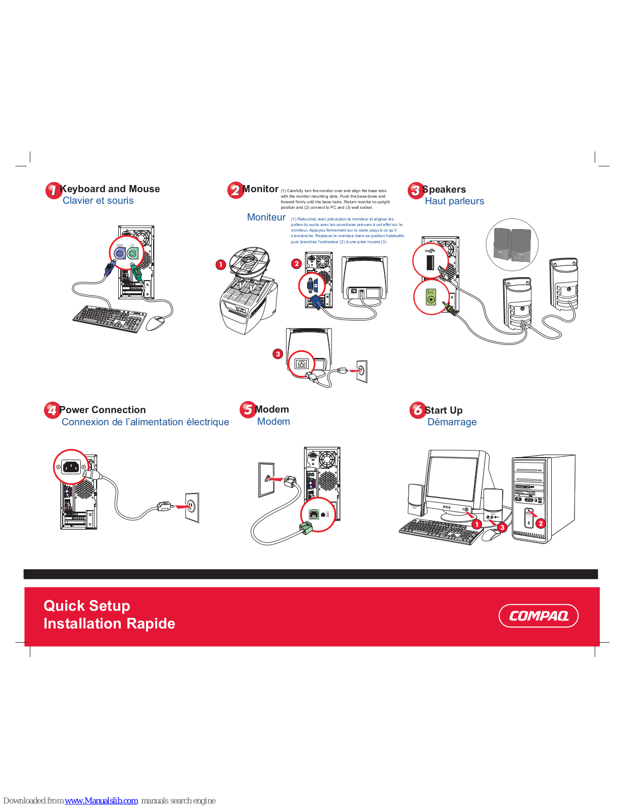 HP Presario SR1103, Presario SR1123, Presario SR1100 Quick Setup Manual - ManualMachine.com