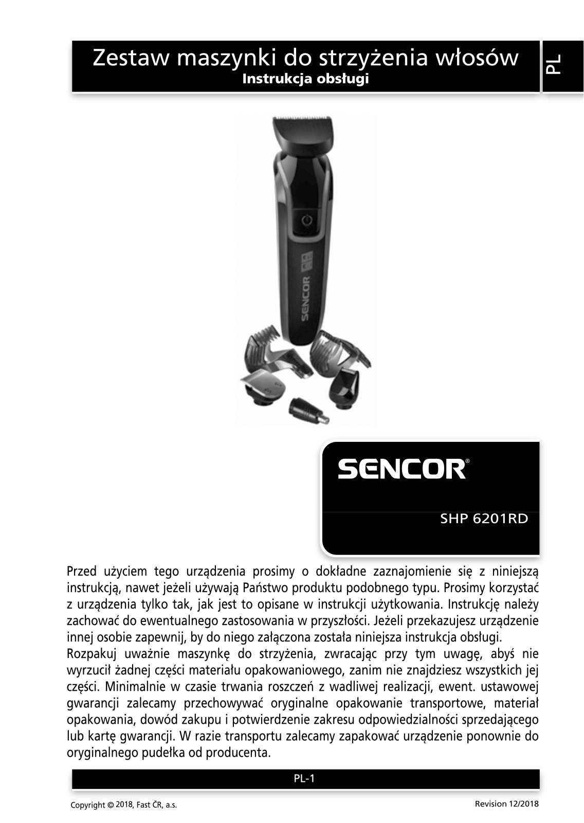 SENCOR SHP 6201RD User guide - ManualMachine.com