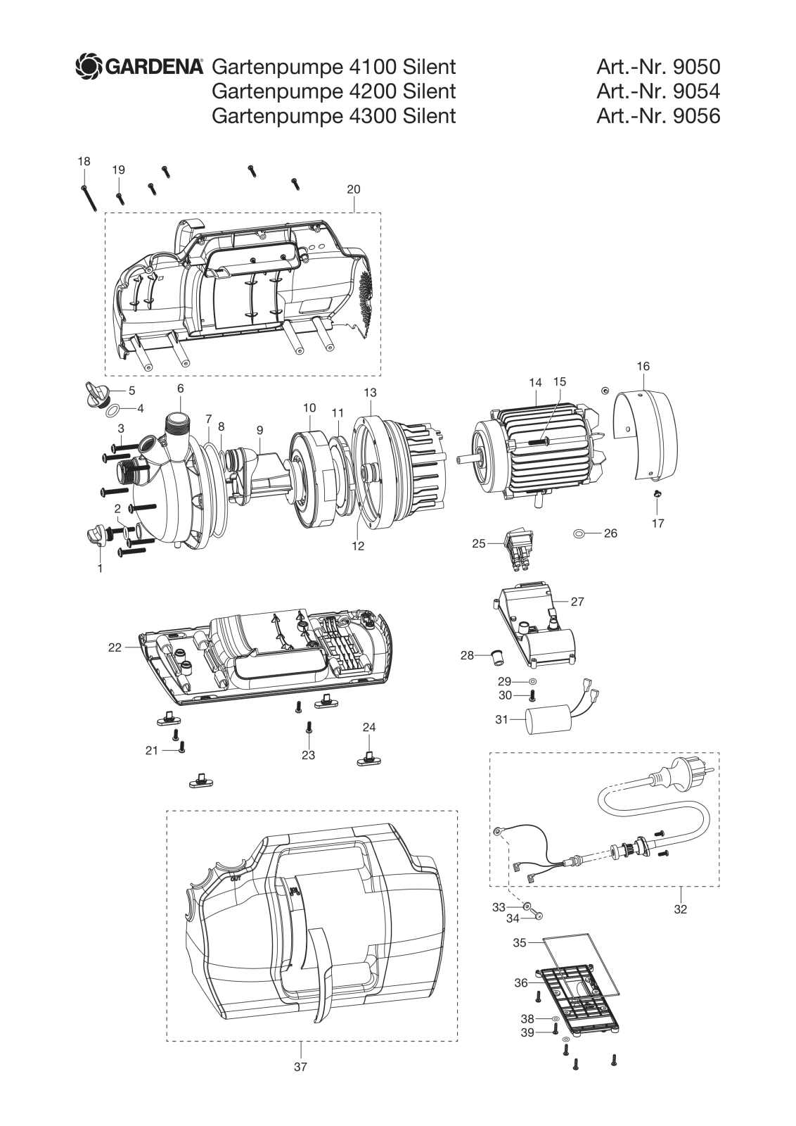Gardena 9050, 9054, 9056 Installation/Assembly Instructions - ManualMachine.com