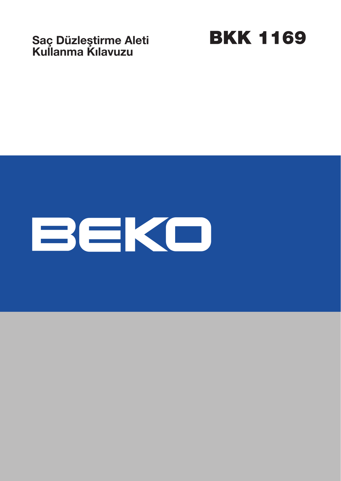 Beko BKK1169 User manual