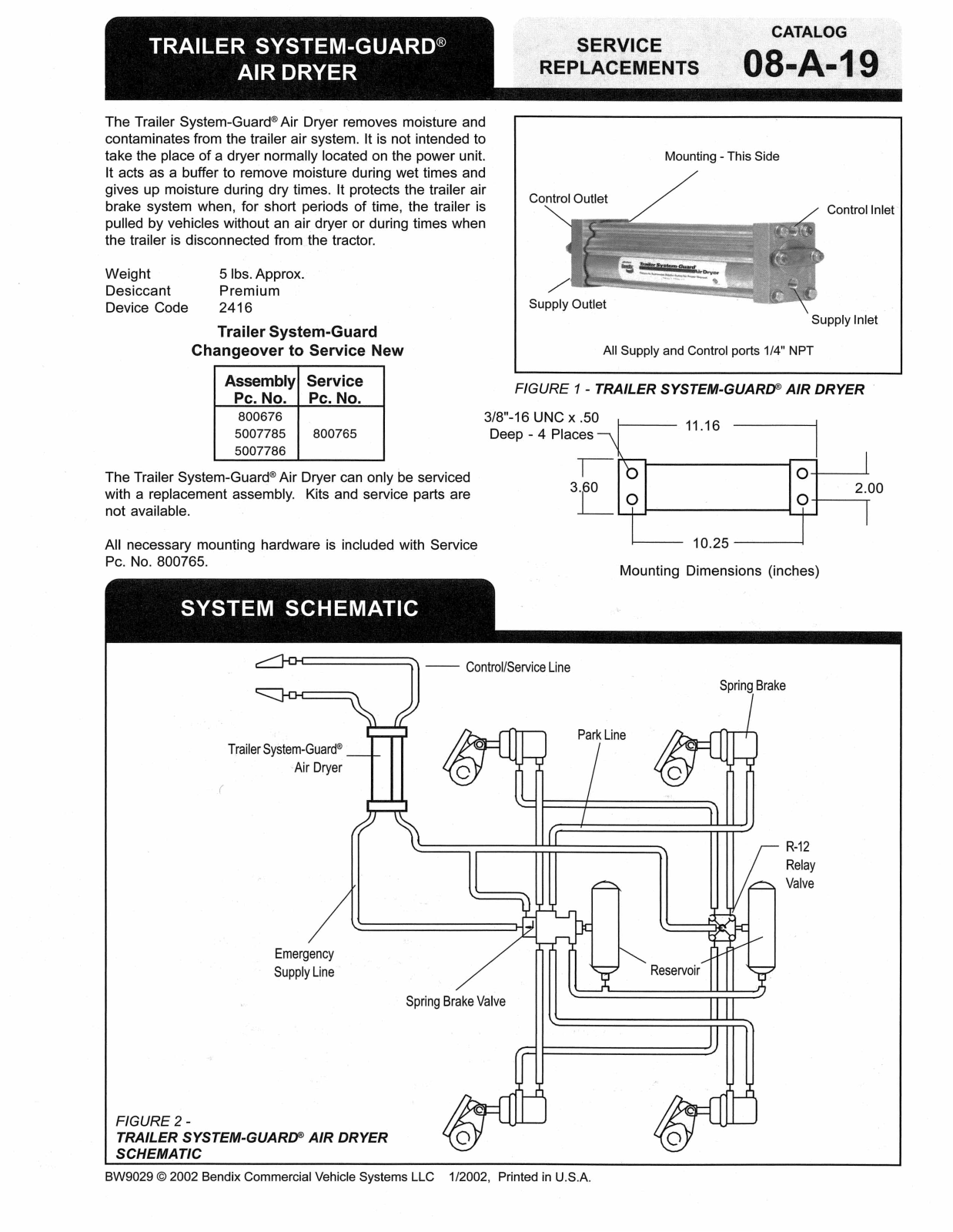 BENDIX 08-A-19 User Manual