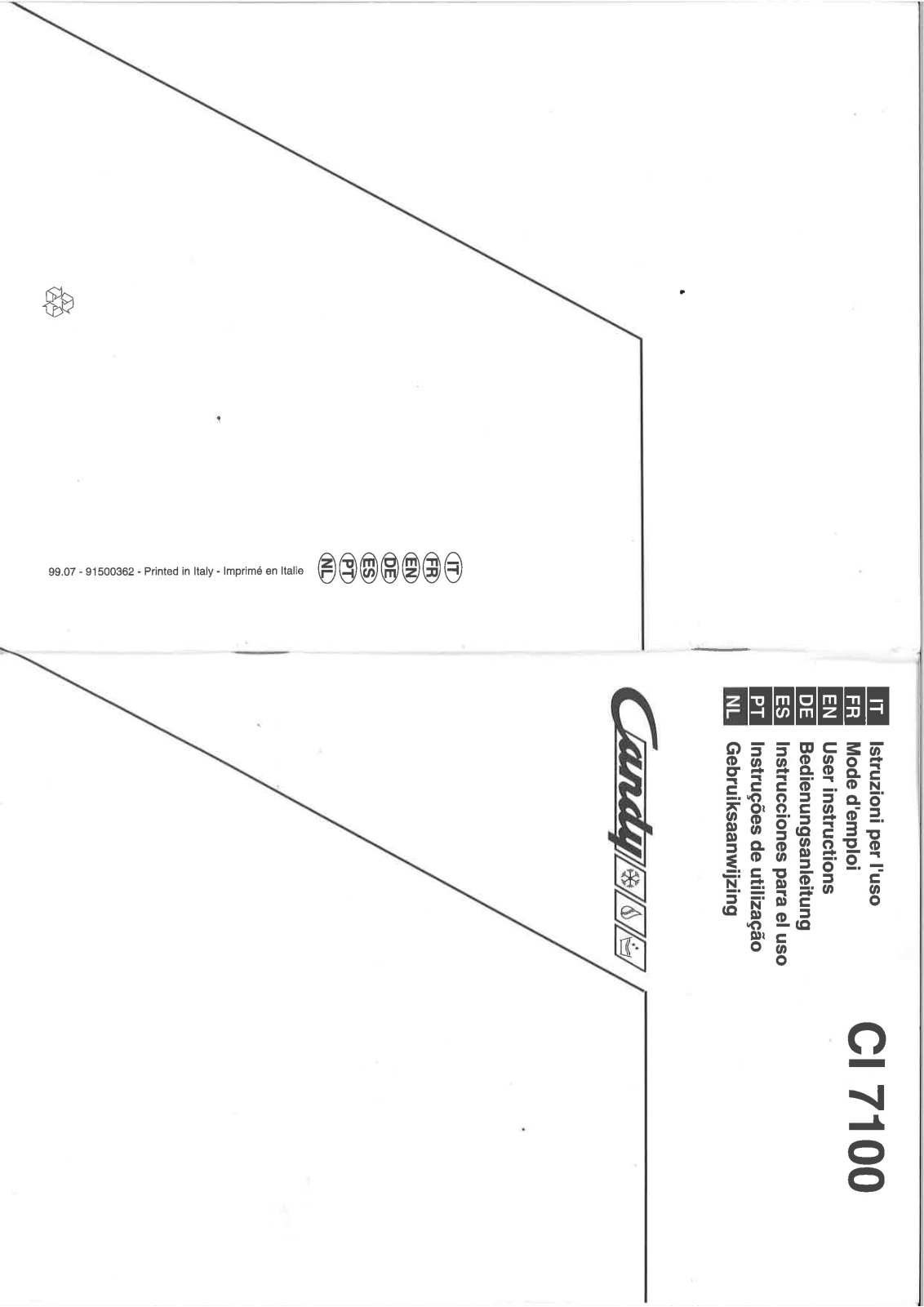 Candy LS CI 7100 N, LS CI 7100 X, LS CI 7100 W User Manual