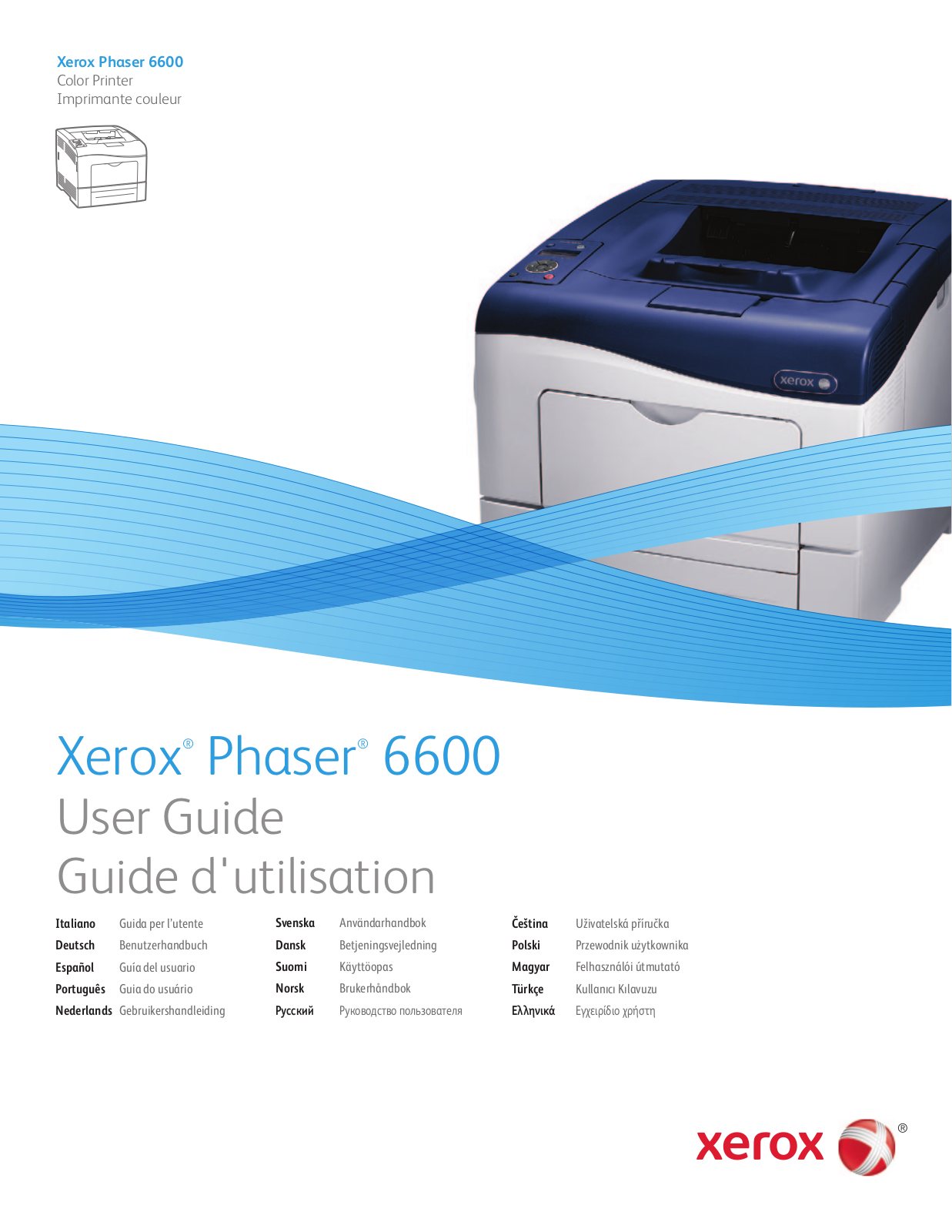 Xerox PHASER 6600 User Manual