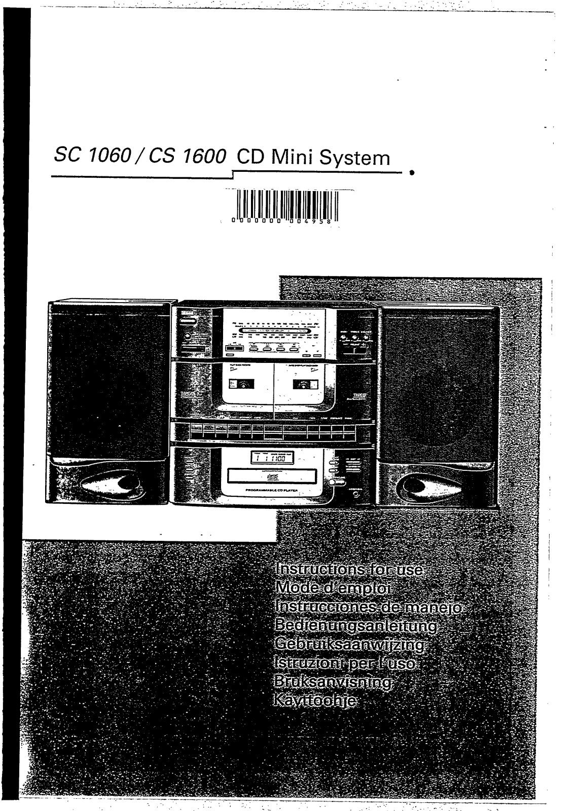 Philips CS1600/18 User Manual