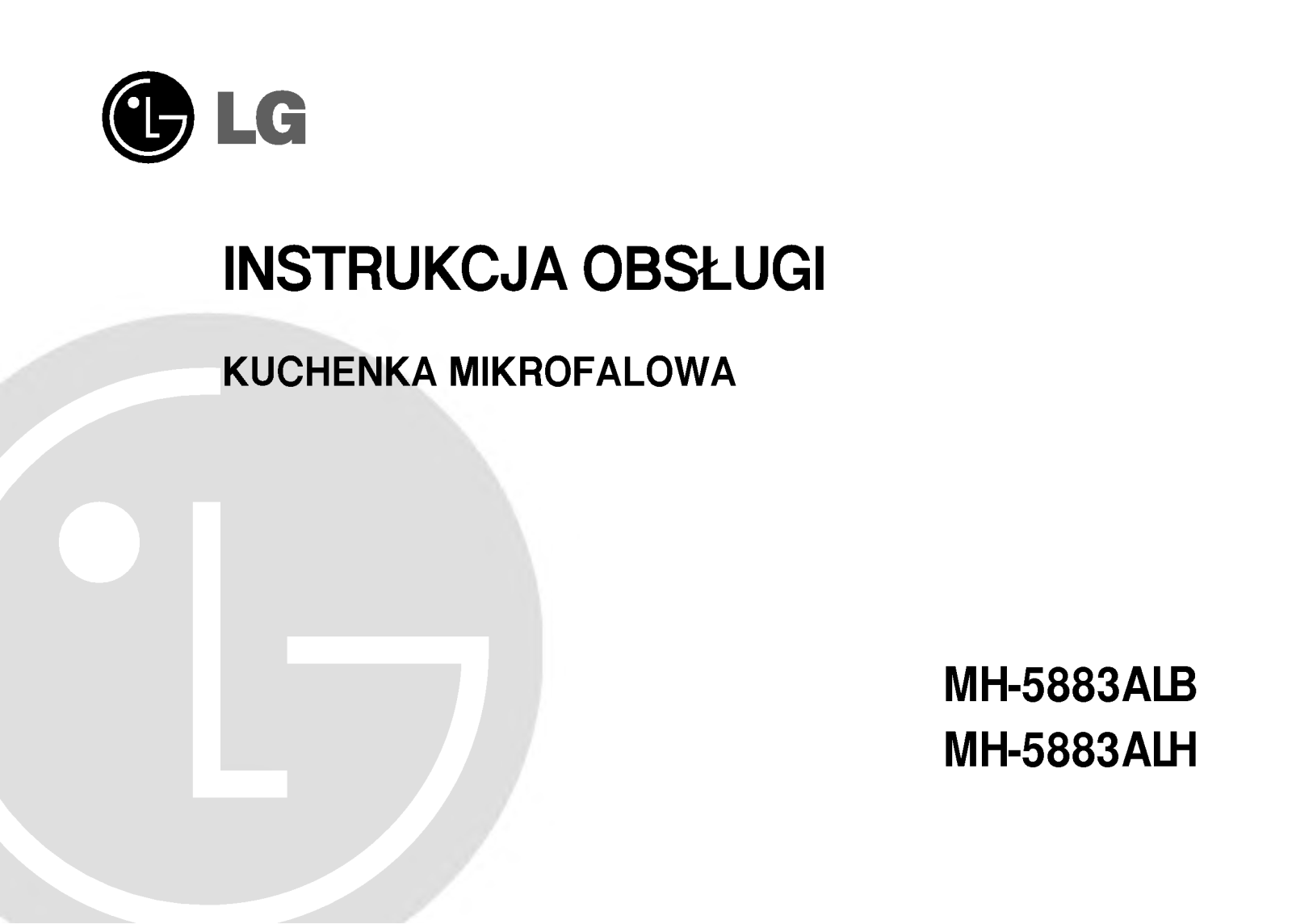 Lg MH-5883ALH, MH-5883ALB User Manual