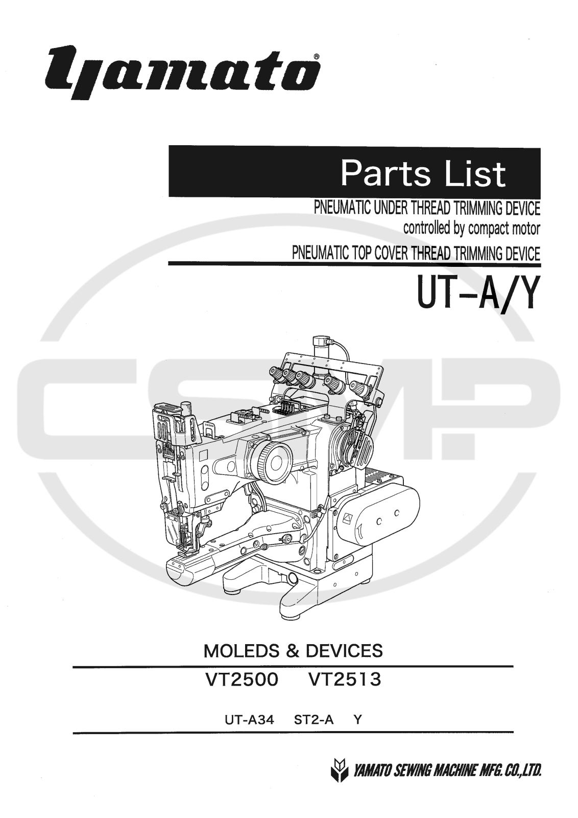 Yamato UT A Y Parts Book