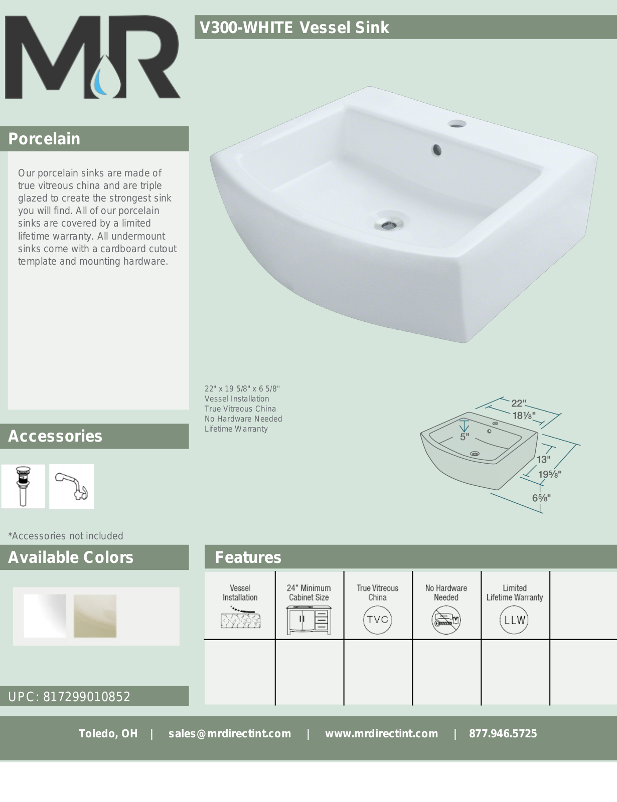 MR Direct MRDR1489 Specifications - ManualMachine.com