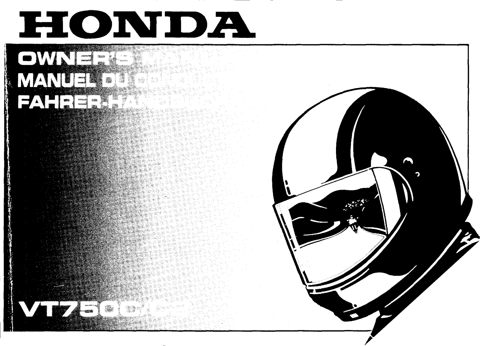 Honda VT750C, VT750C2 2000 Owner's Manual