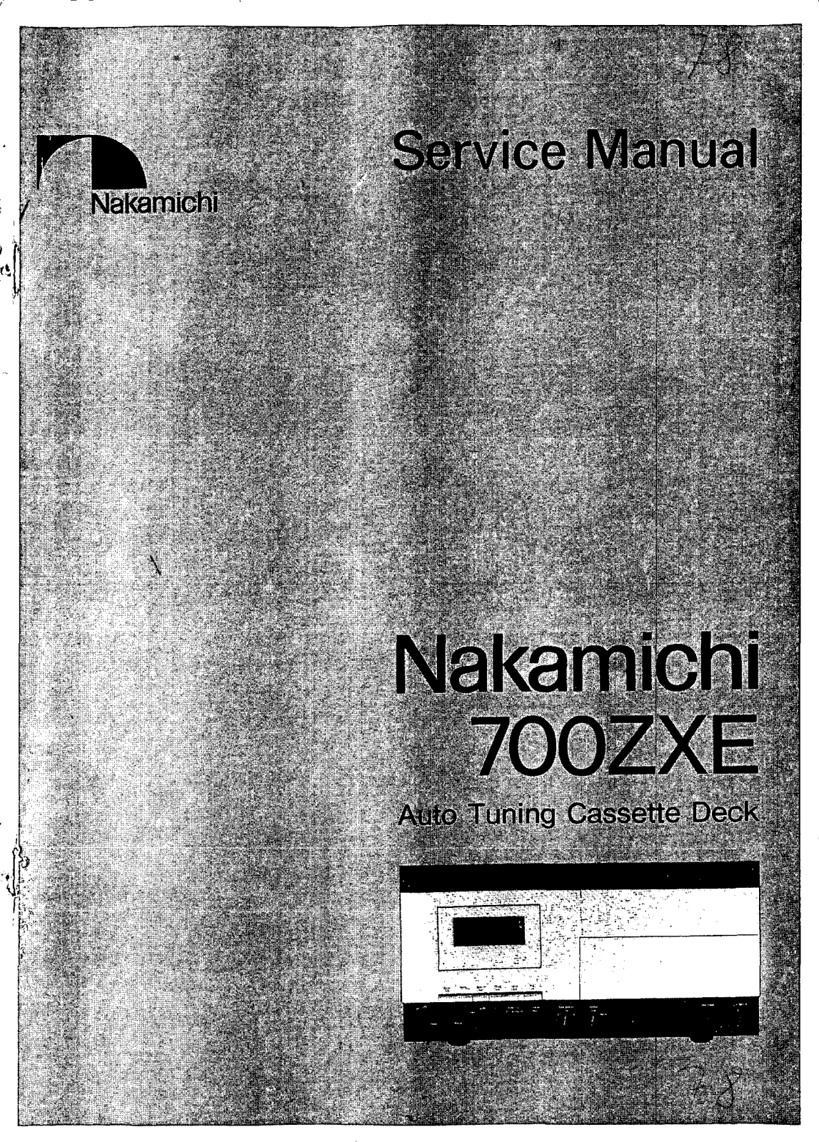 Nakamichi 700-ZXE Service manual