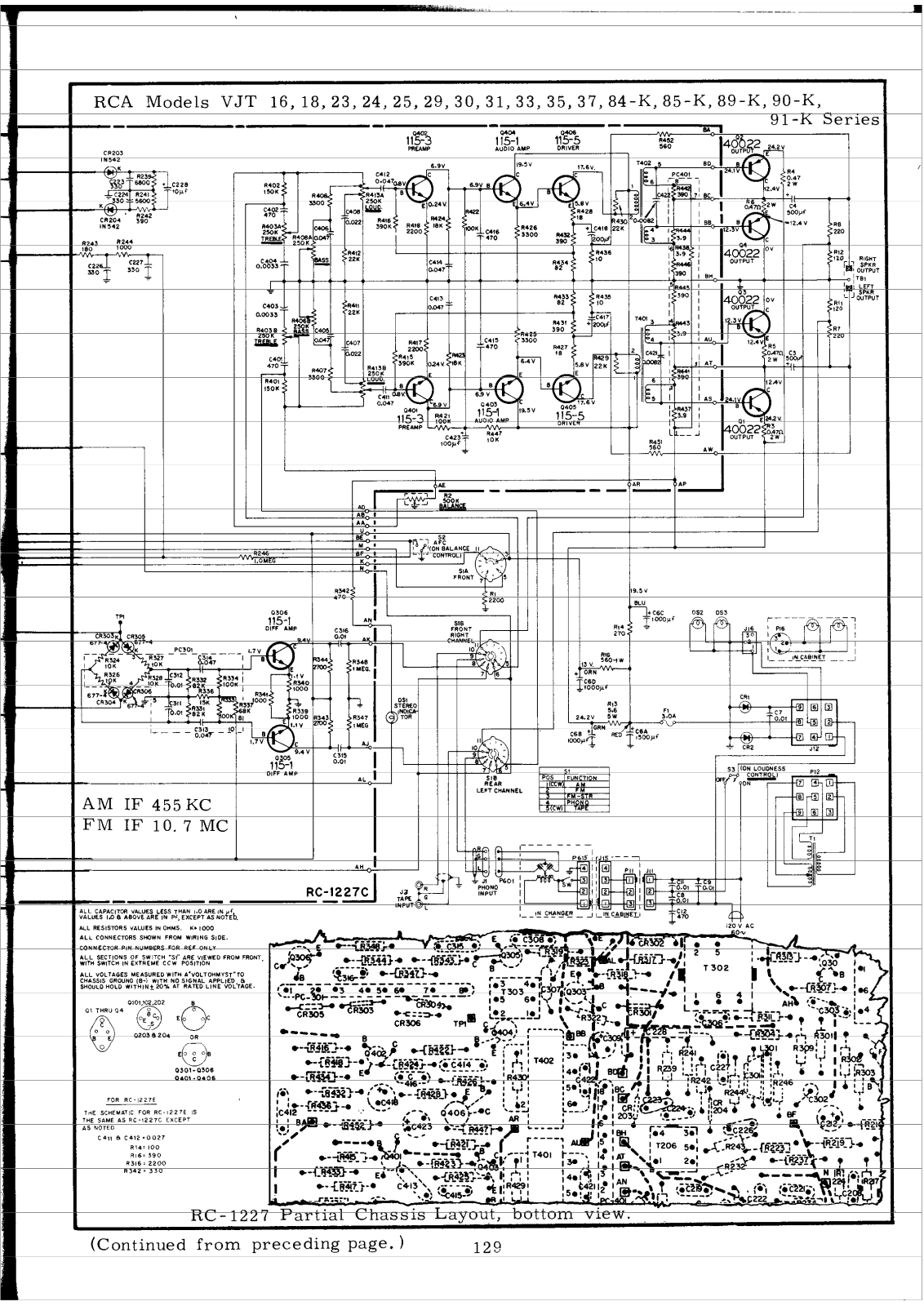 RCA 129 Schematic