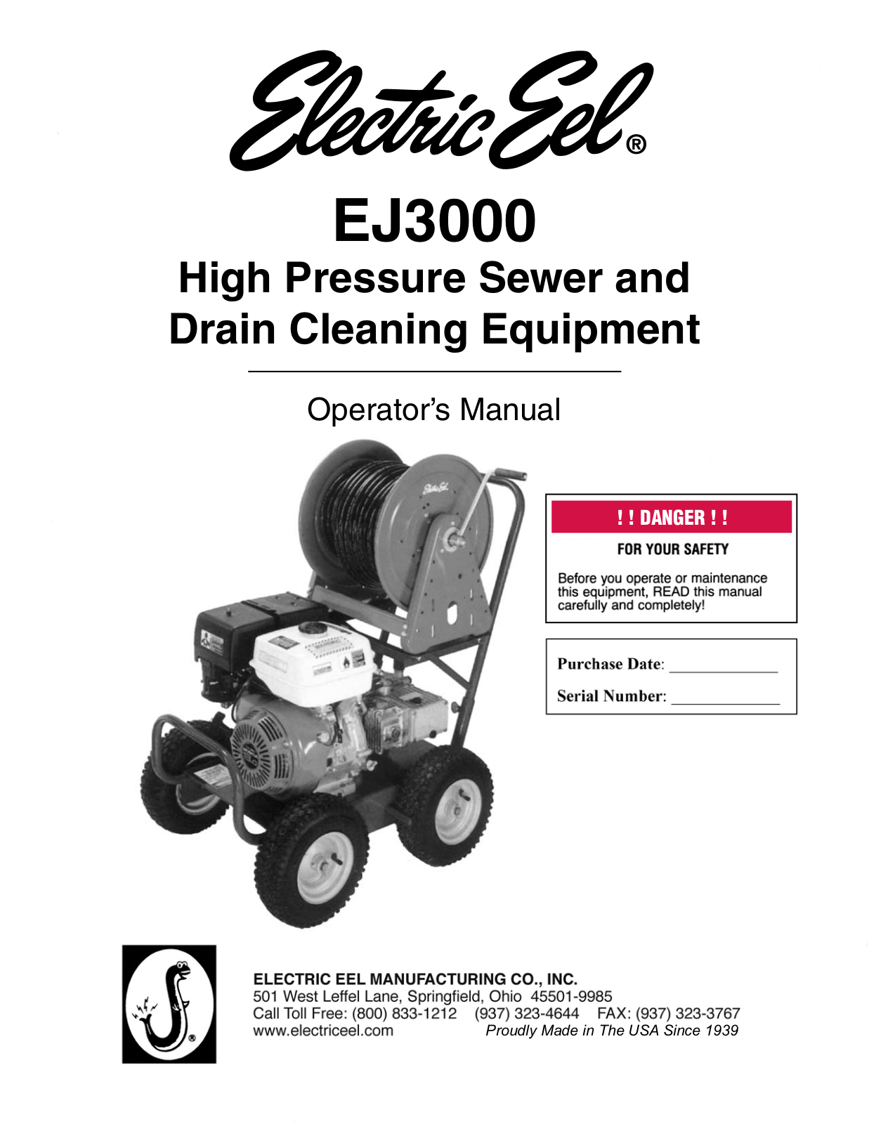 Electric Eel EJ3000 User Manual