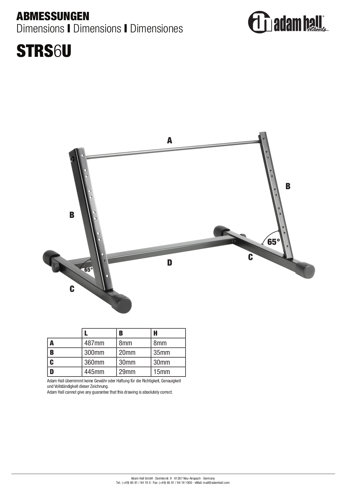 Adam Hall STRS6U User guide - ManualMachine.com