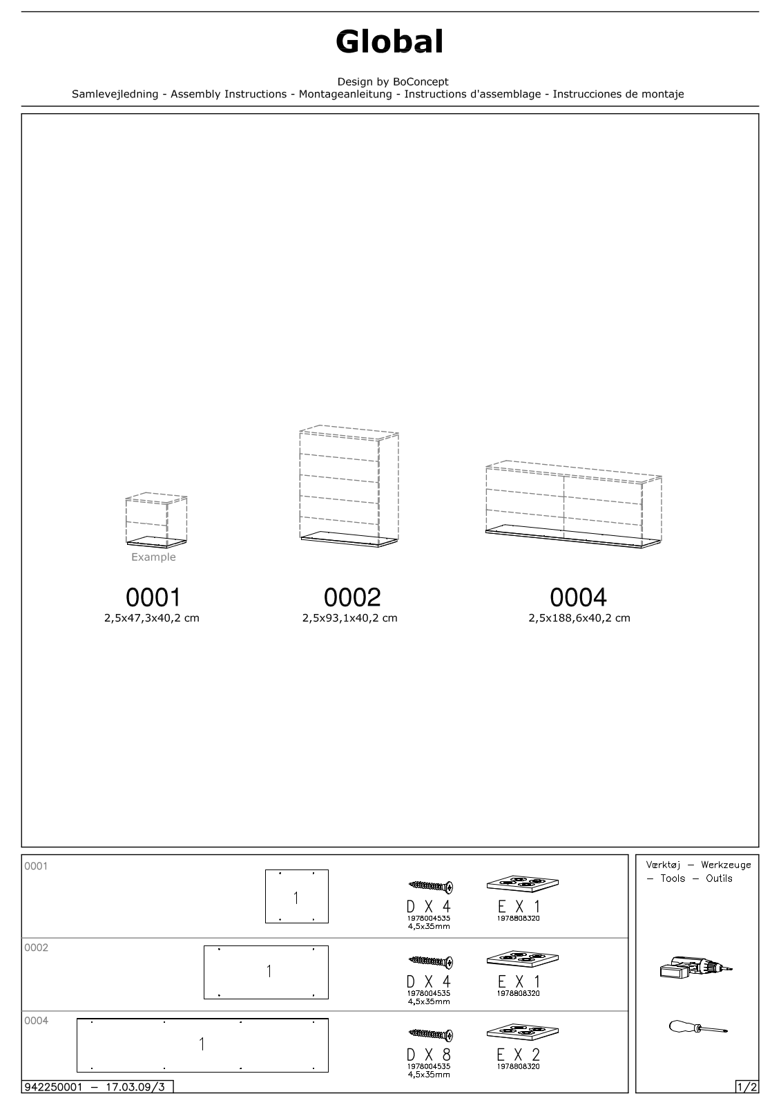 BoConcept 002, 004, 001 Assembly Instruction