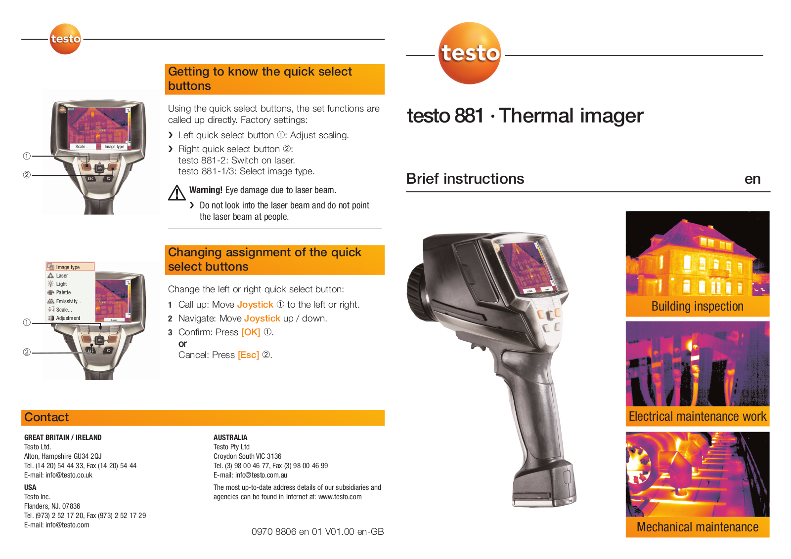 testo 881 User guide