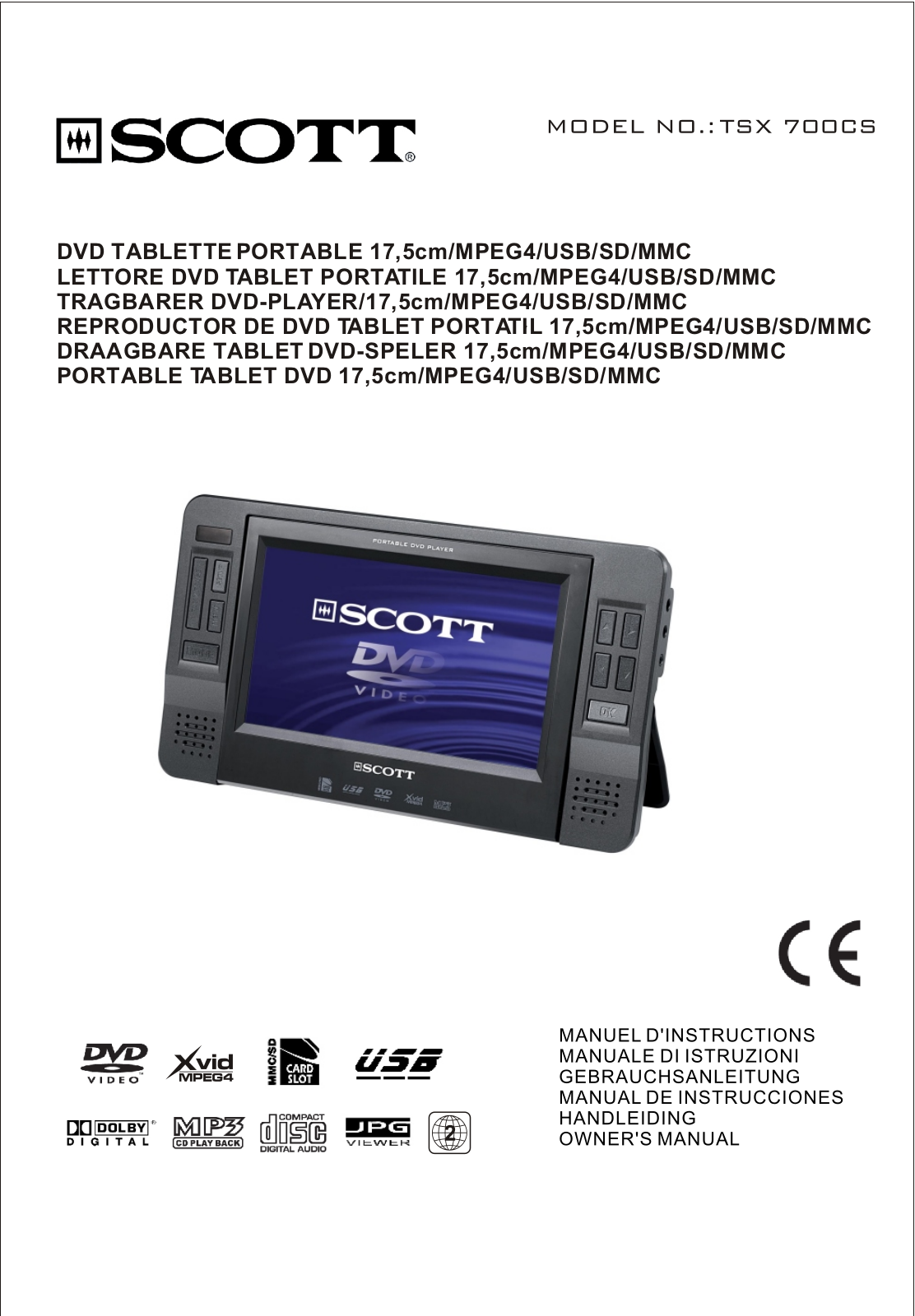 SCOTT TSX 700 CS User Manual