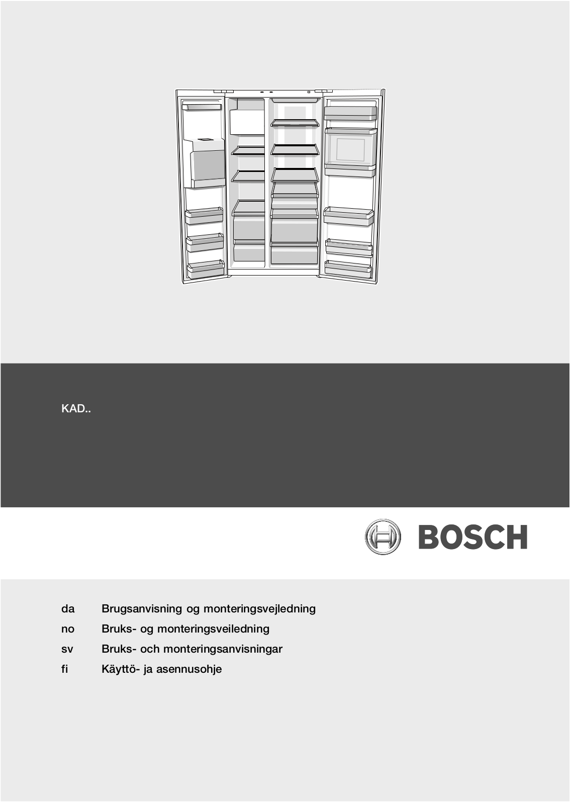 Bosch KAD63A70 User Manual