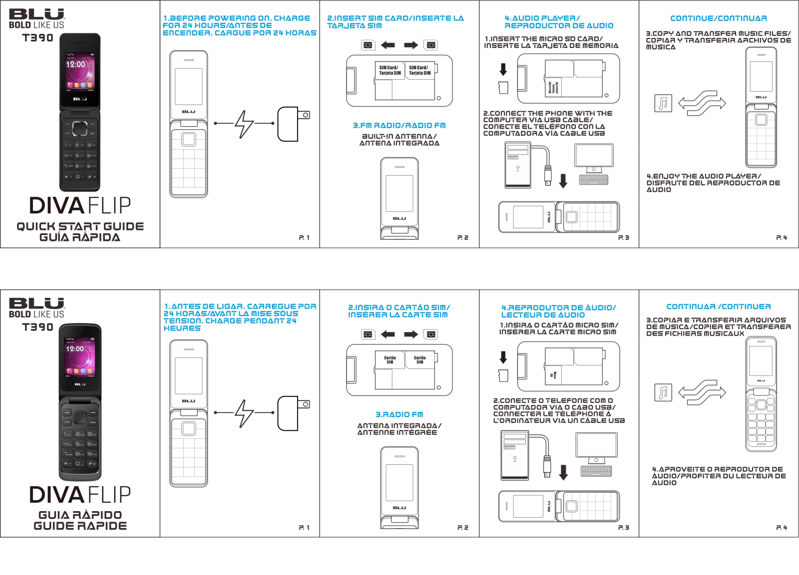 Blu T390 User Manual