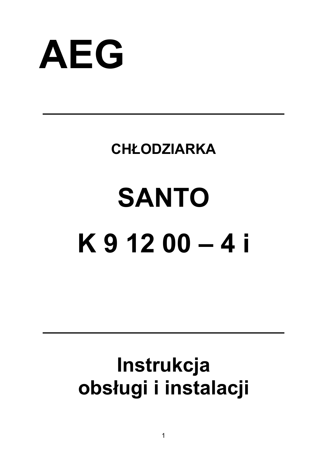 AEG SK91200-4I User Manual