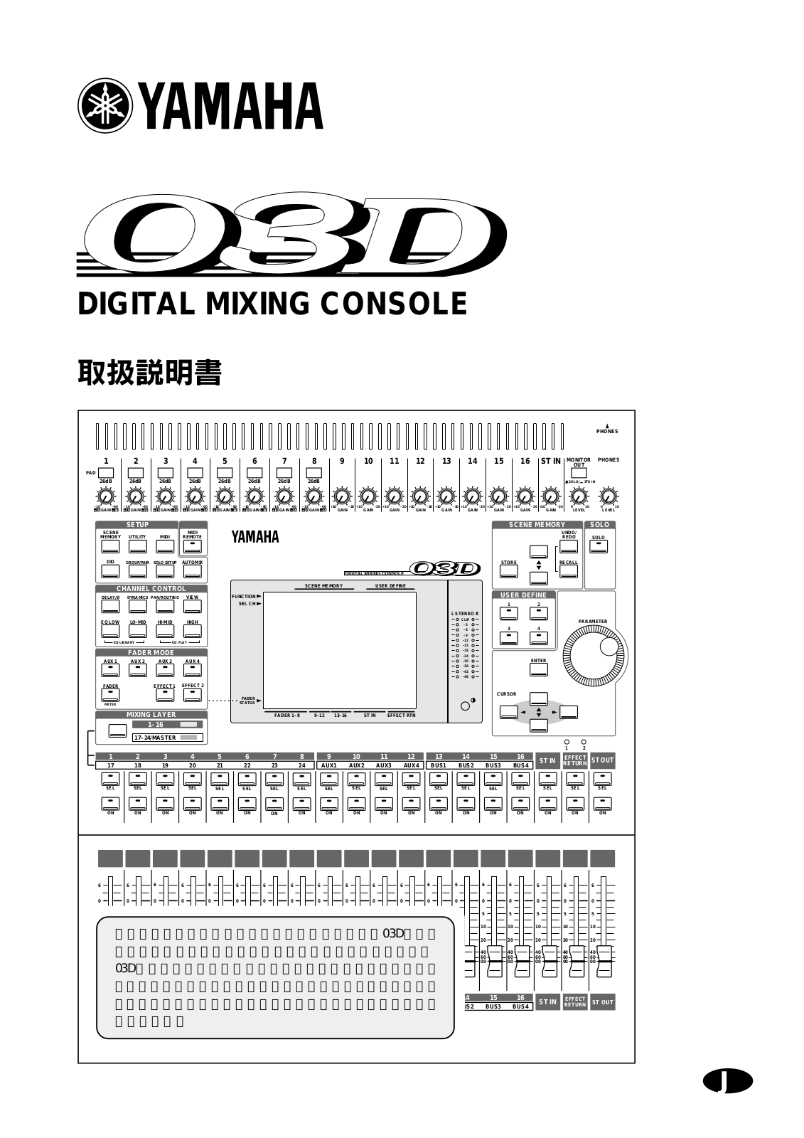 Yamaha 03D User Manual