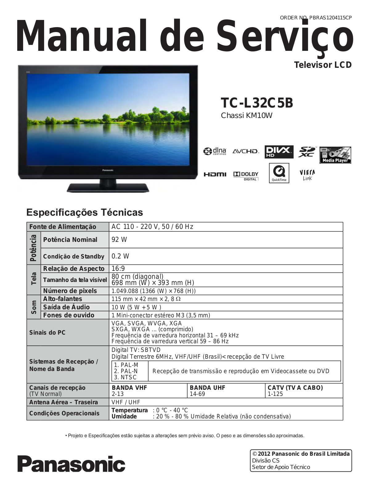 Panasonic TC-L32C5B Schematic