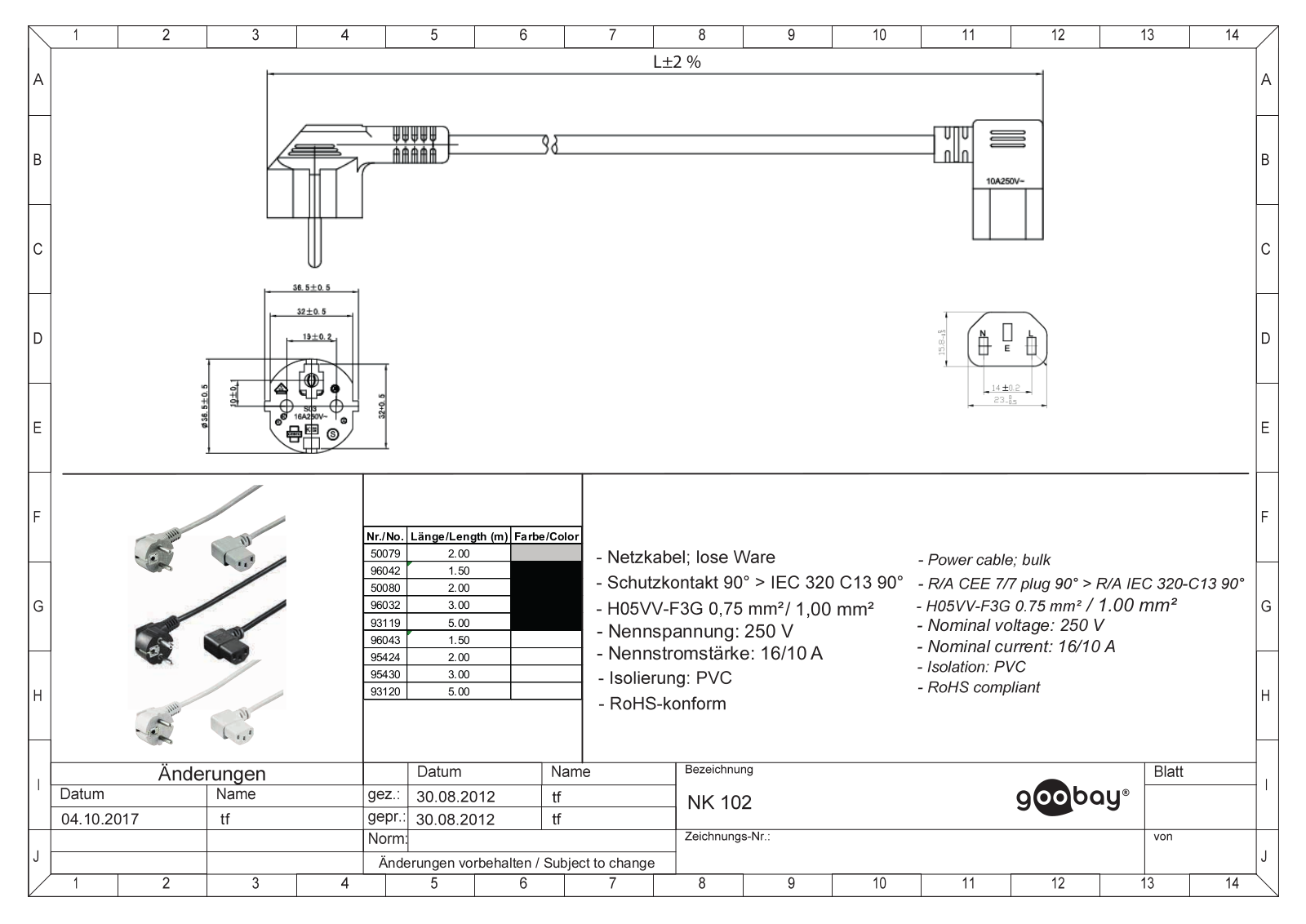 GOOBAY 50079, 96042, 50080, 96032, 93119 Datasheet - ManualMachine.com