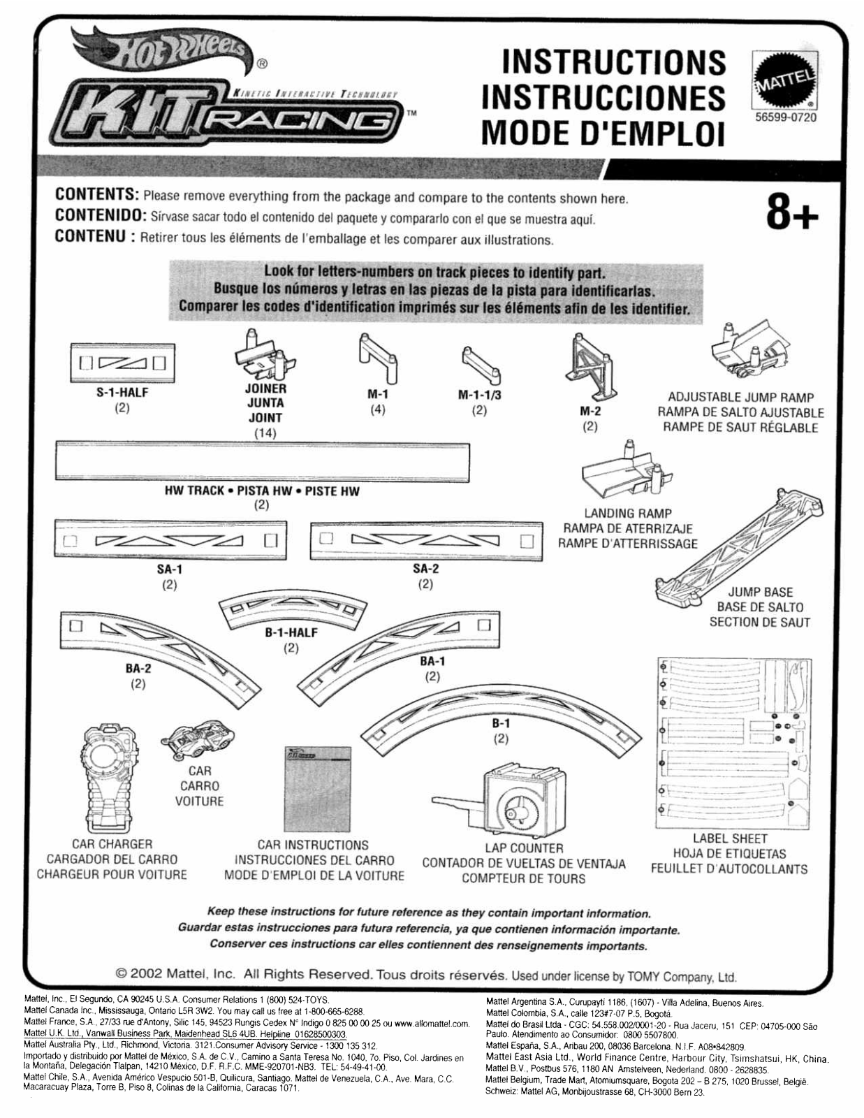 Fisher-Price 56599 Instruction Sheet