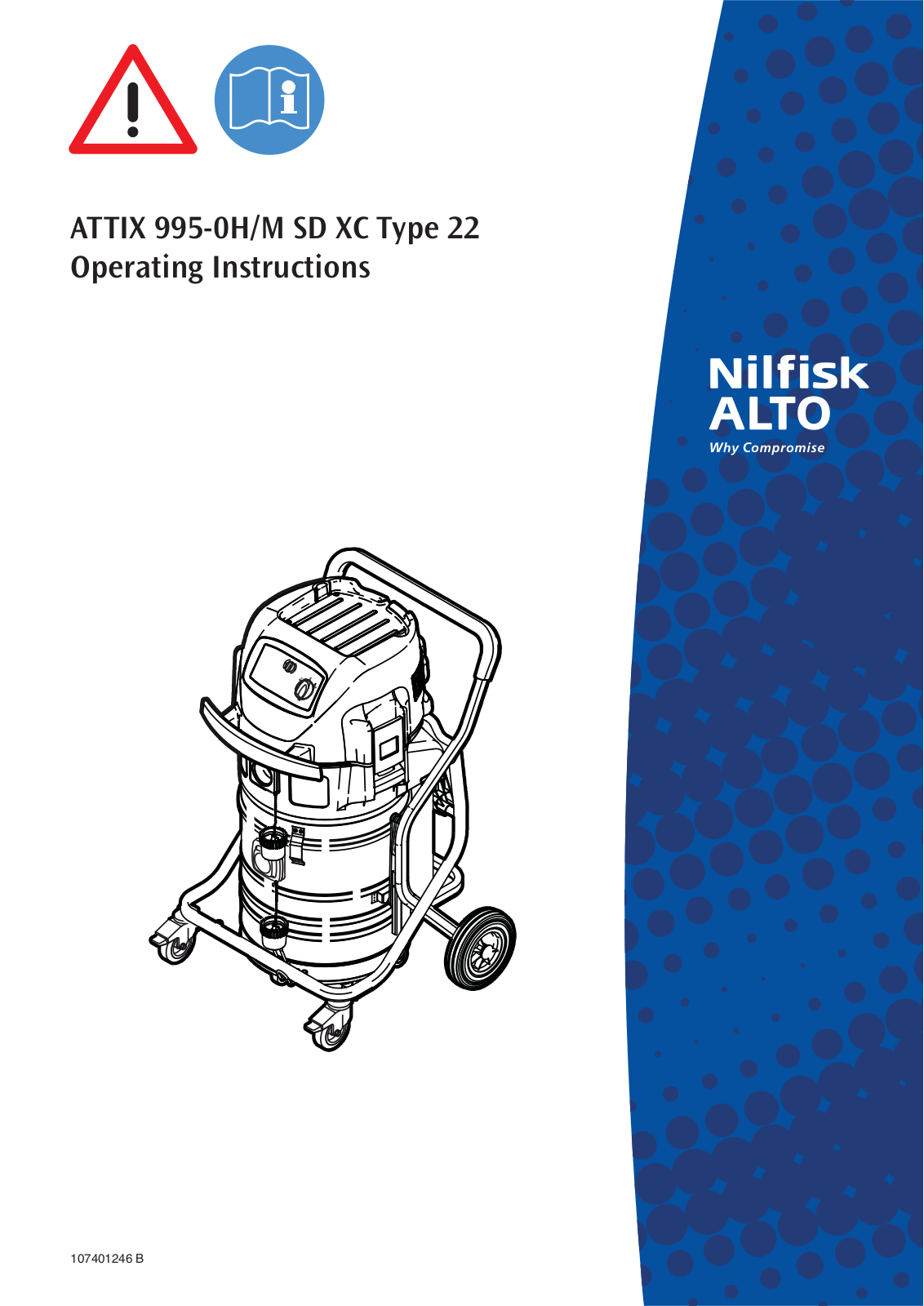 Nilfisk ATTIX 995-0H/M SD XC Type 22 User Manual