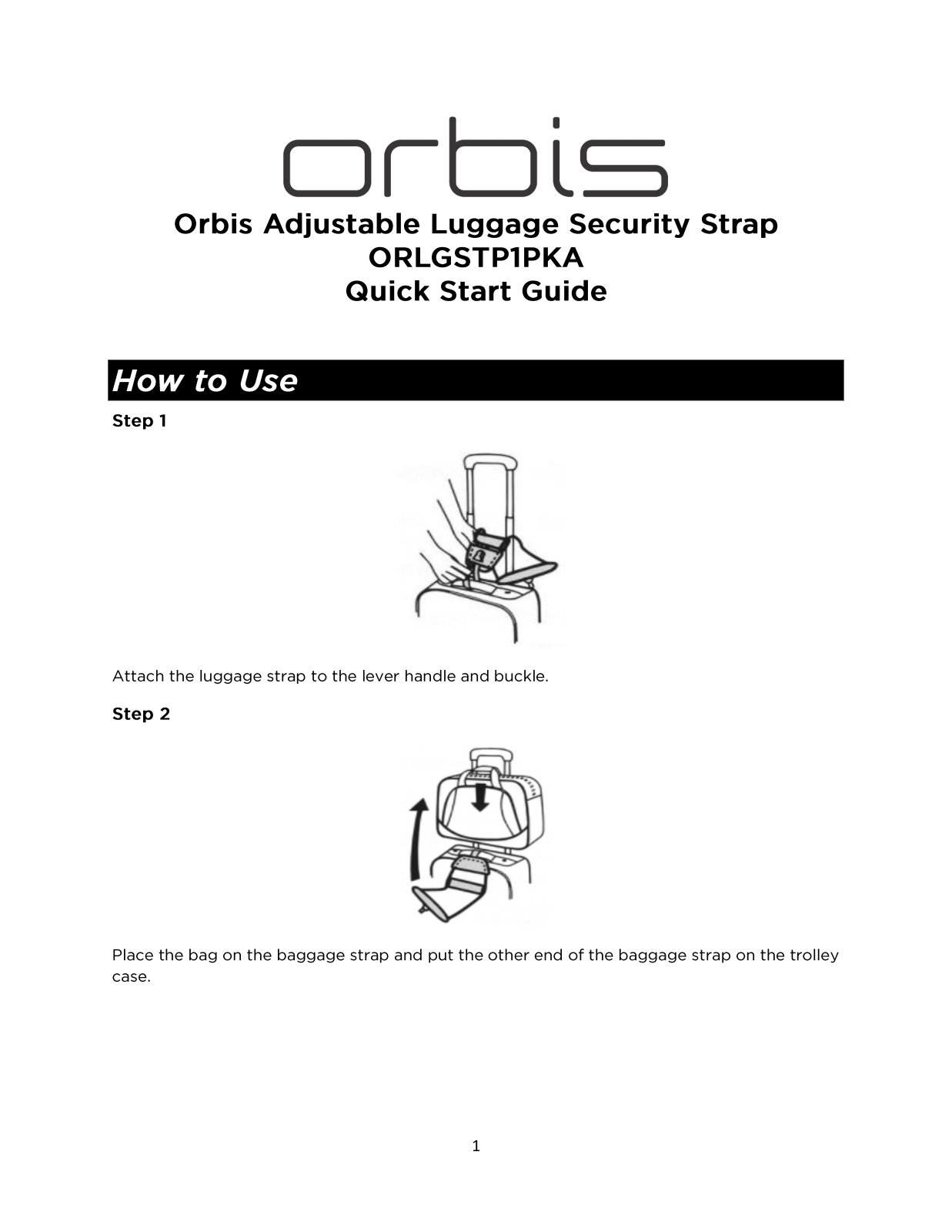 Orbis ORLGSTP1PKA User Manual