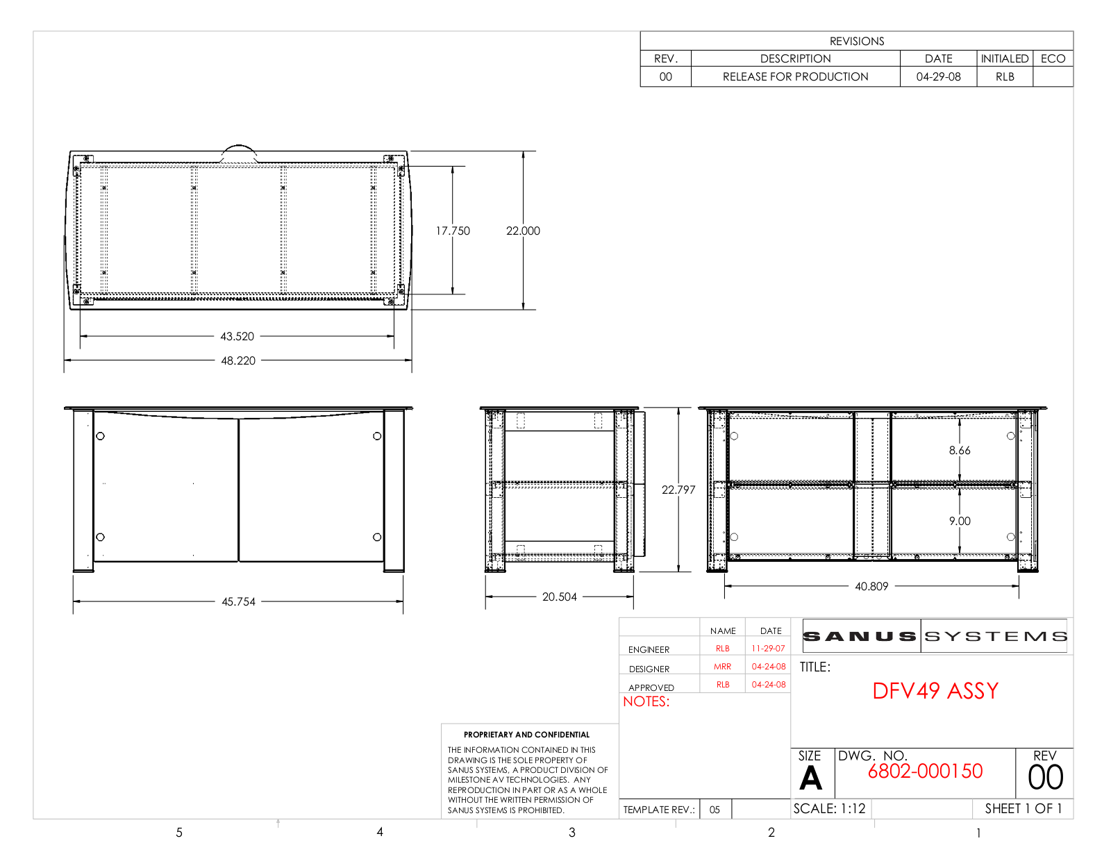 Sanus DFV49 ASSY User Manual