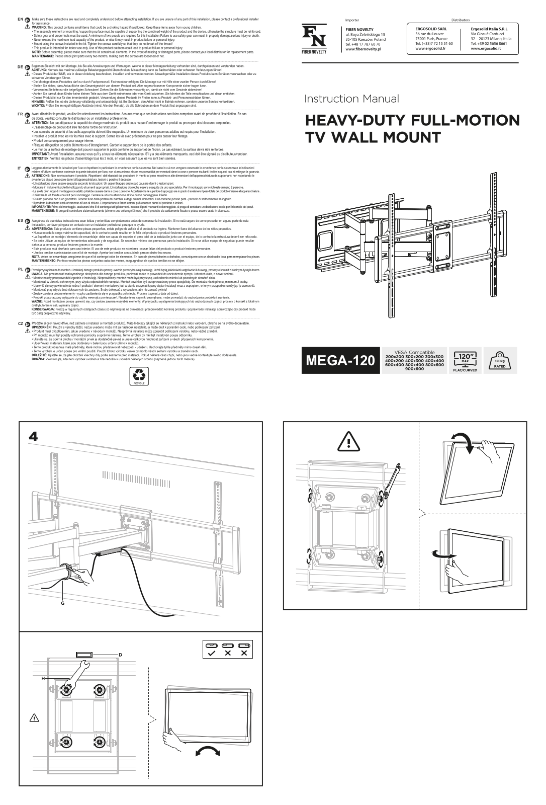 FIBER NOVELTY Mega 120 User guide - ManualMachine.com