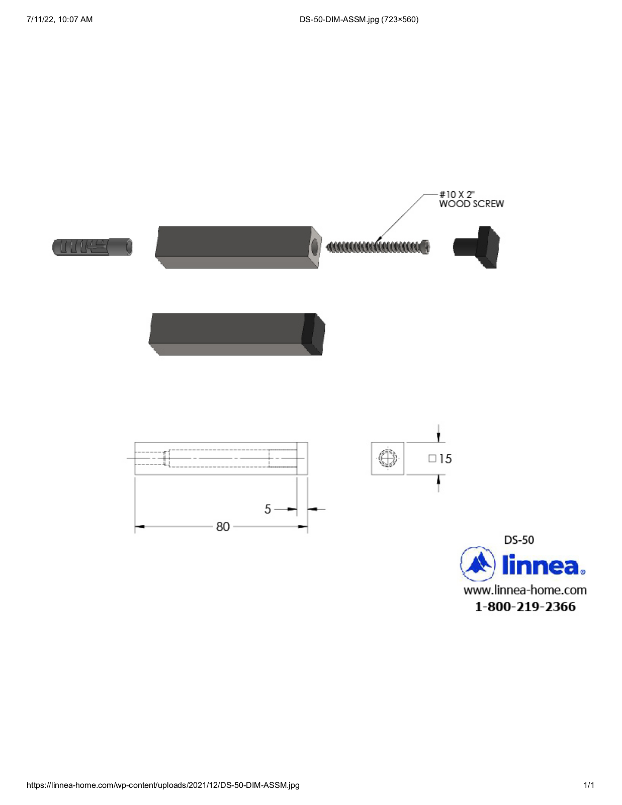 Linnea LNNE9744 Dimensions - ManualMachine.com