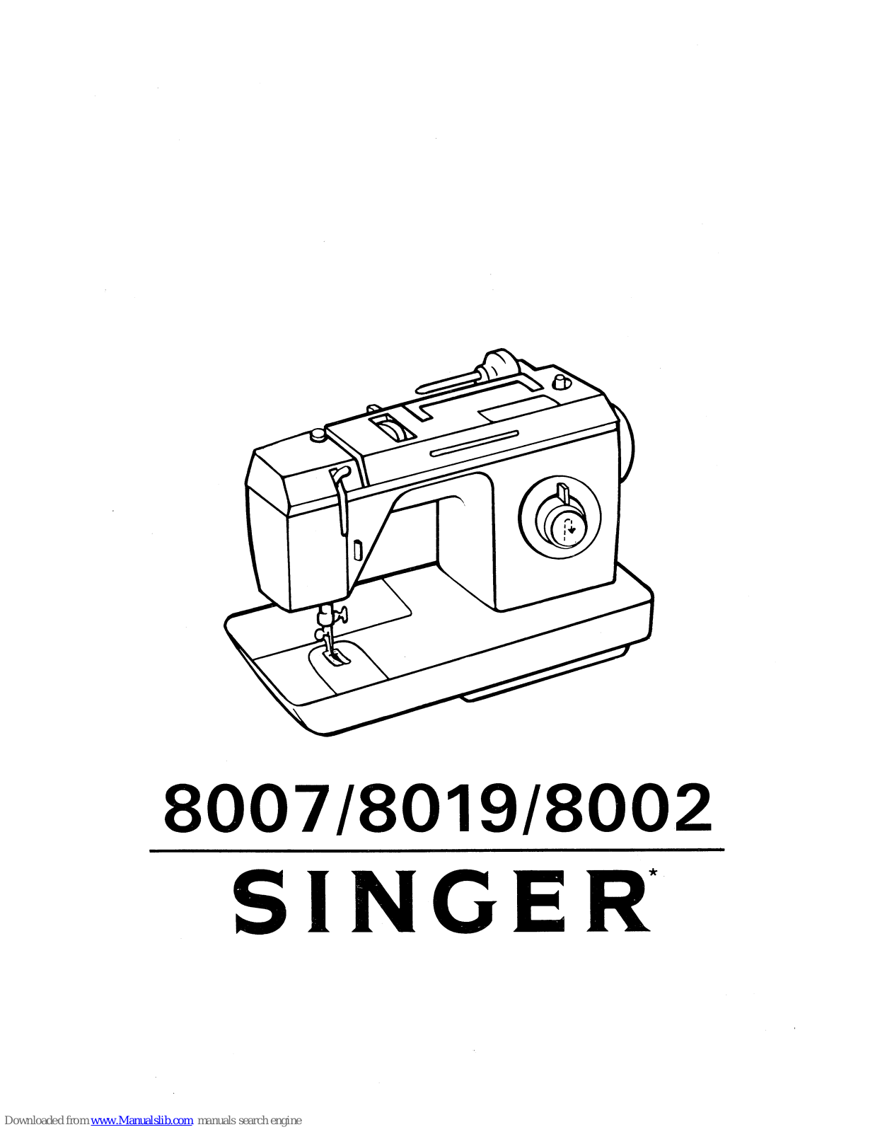 Singer 8007, 8002 User Manual - ManualMachine.com