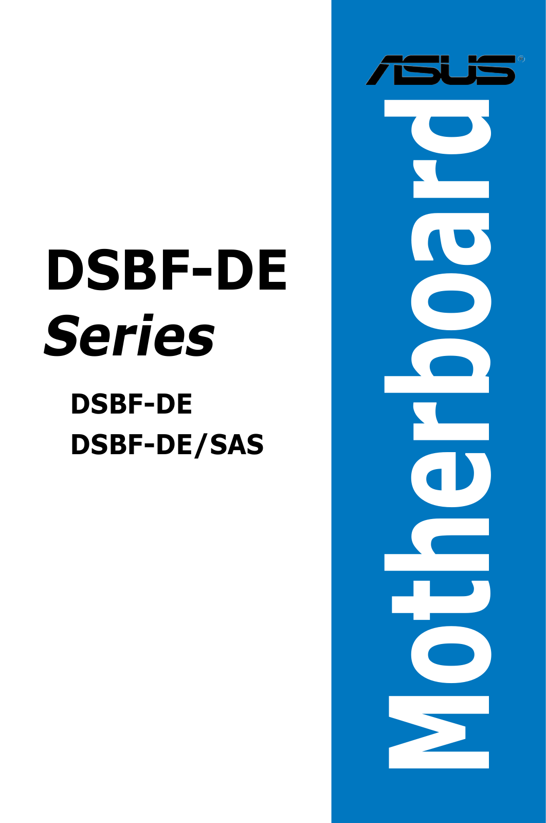 ASUS DSBF-DE, DSBF-DE-SAS User Manual