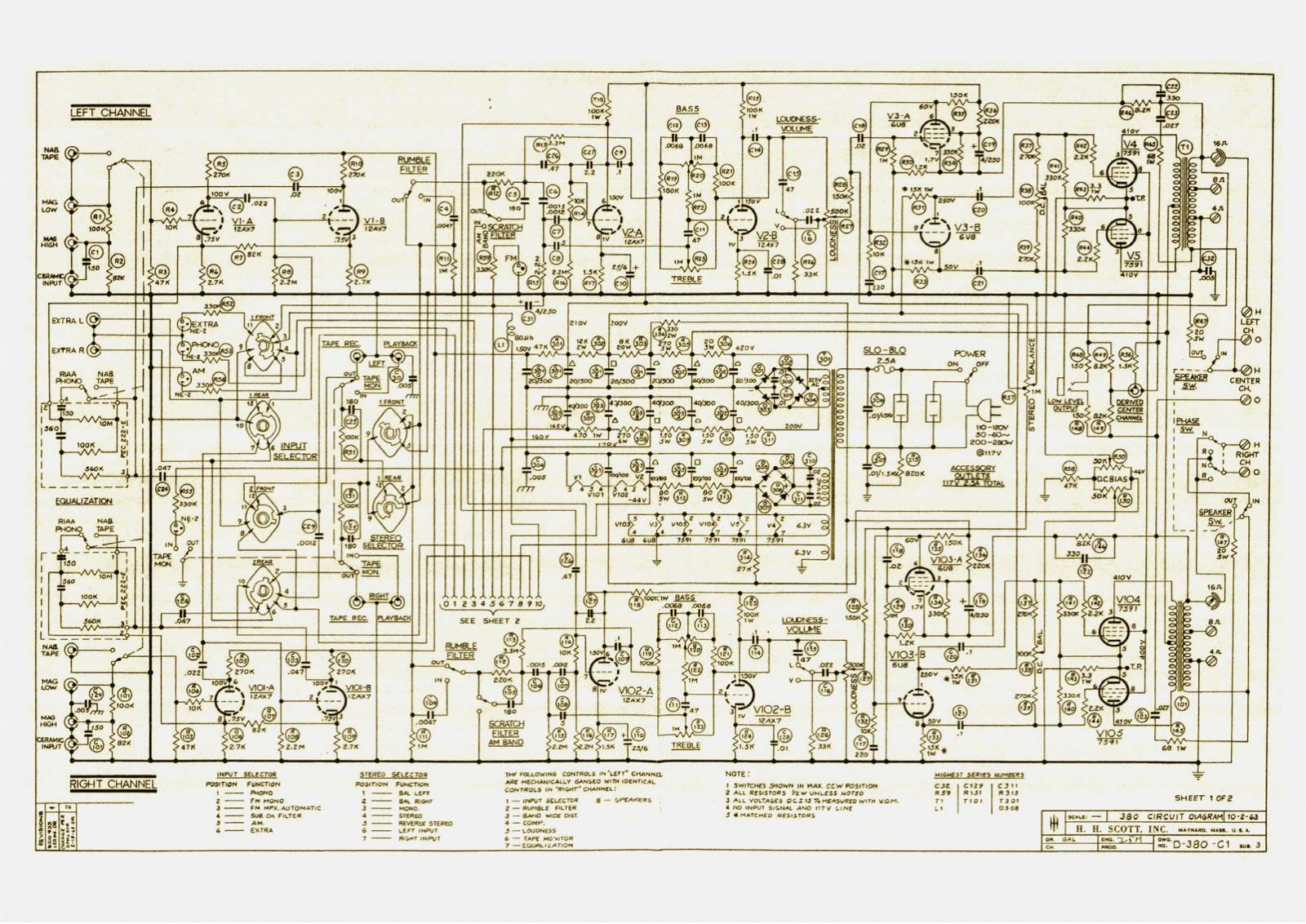 Scott 380 Schematic