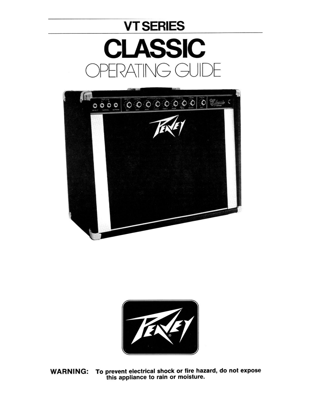 Peavey Classic VT User Manual