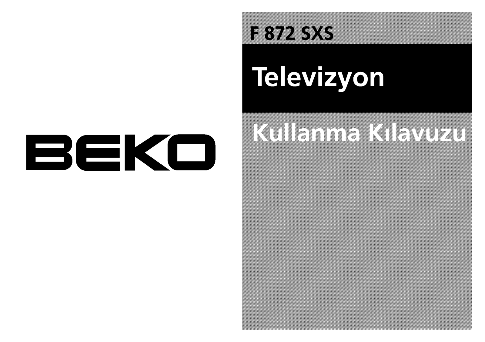 Beko F 872 SXS User Manual