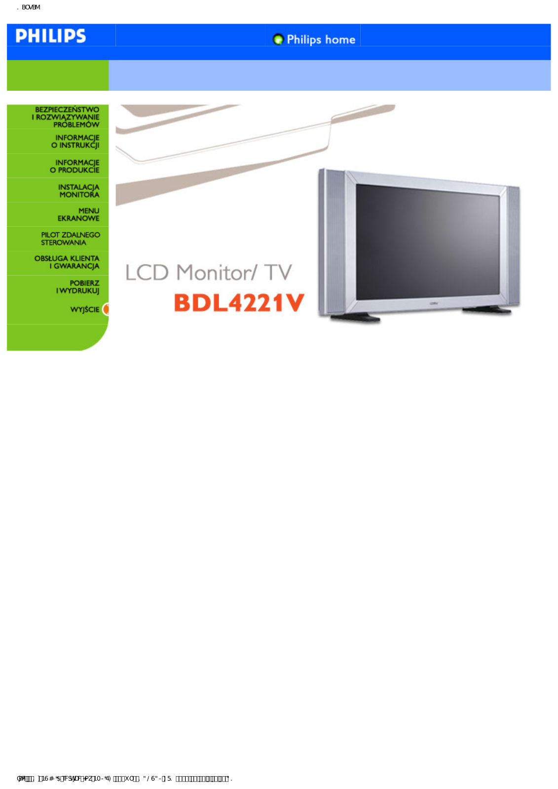 PHILIPS BDL4221V, BDL4221VS, BDL3221V User Manual