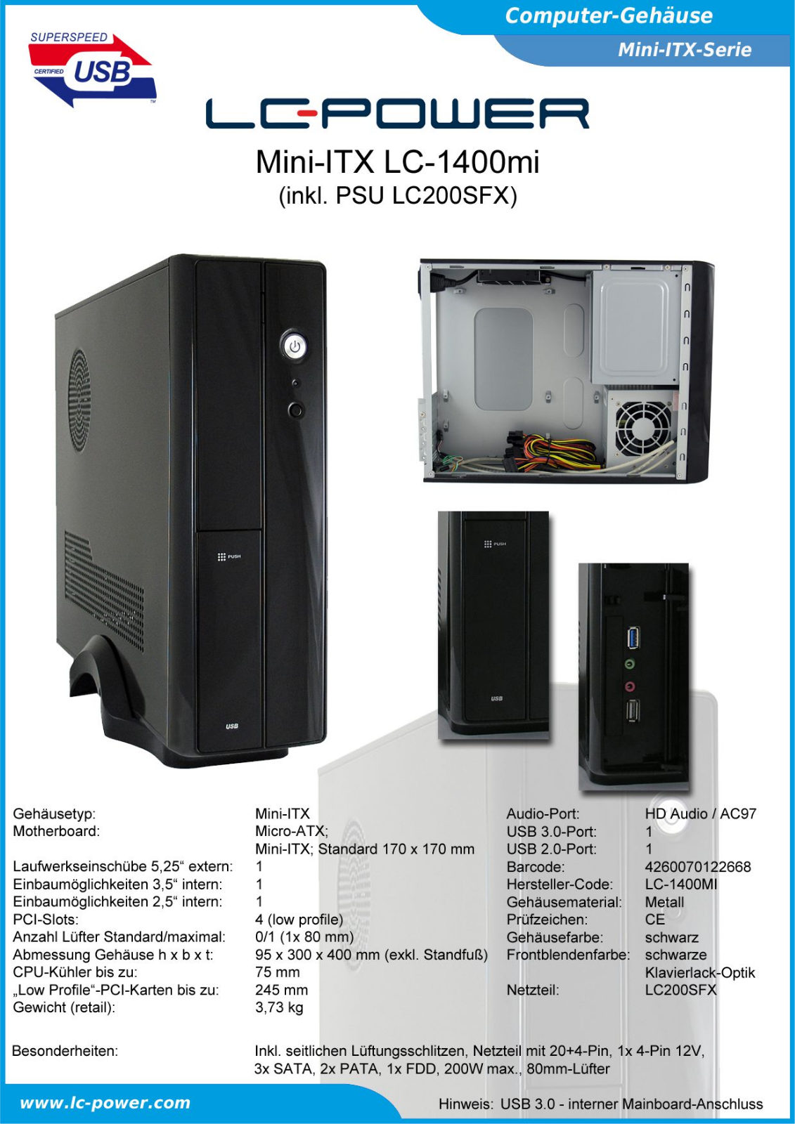 LC POWER LC-1400MI Datasheet