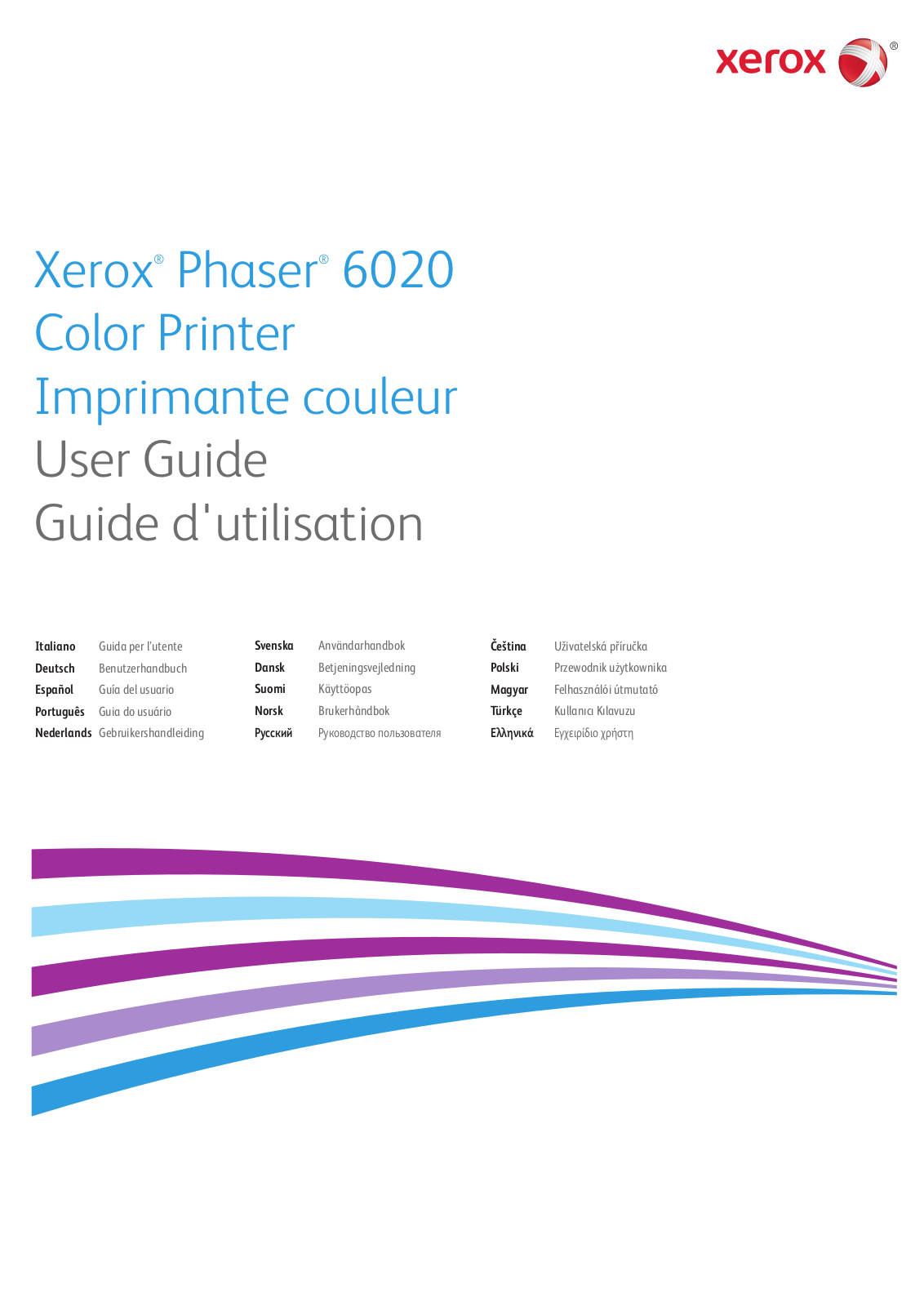 Xerox PHASER 6020 User Manual