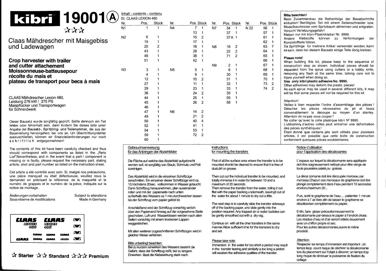 Kibri 19001 User Manual