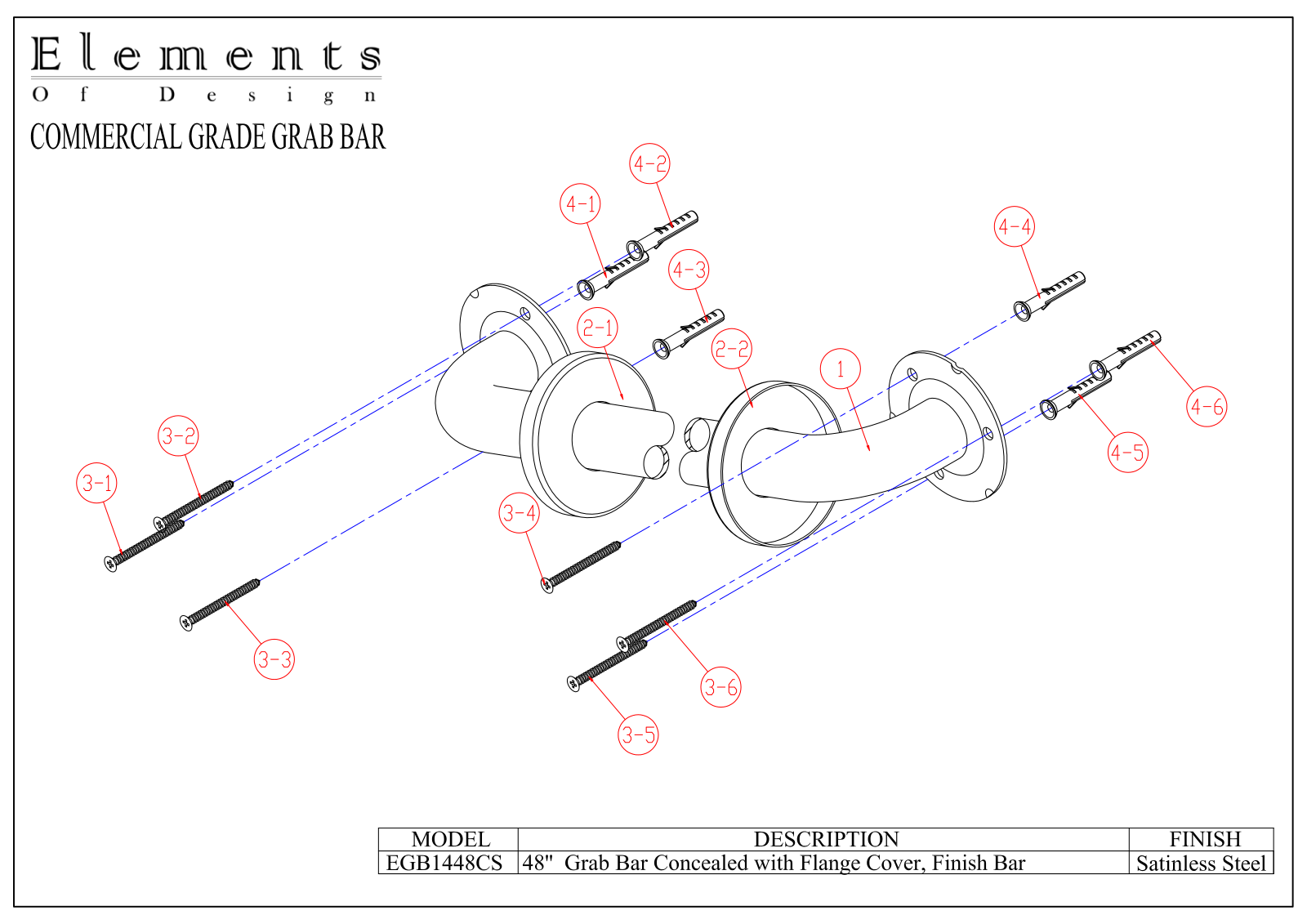 Elements of Design EDE2701 Service Parts - 48 - ManualMachine.com