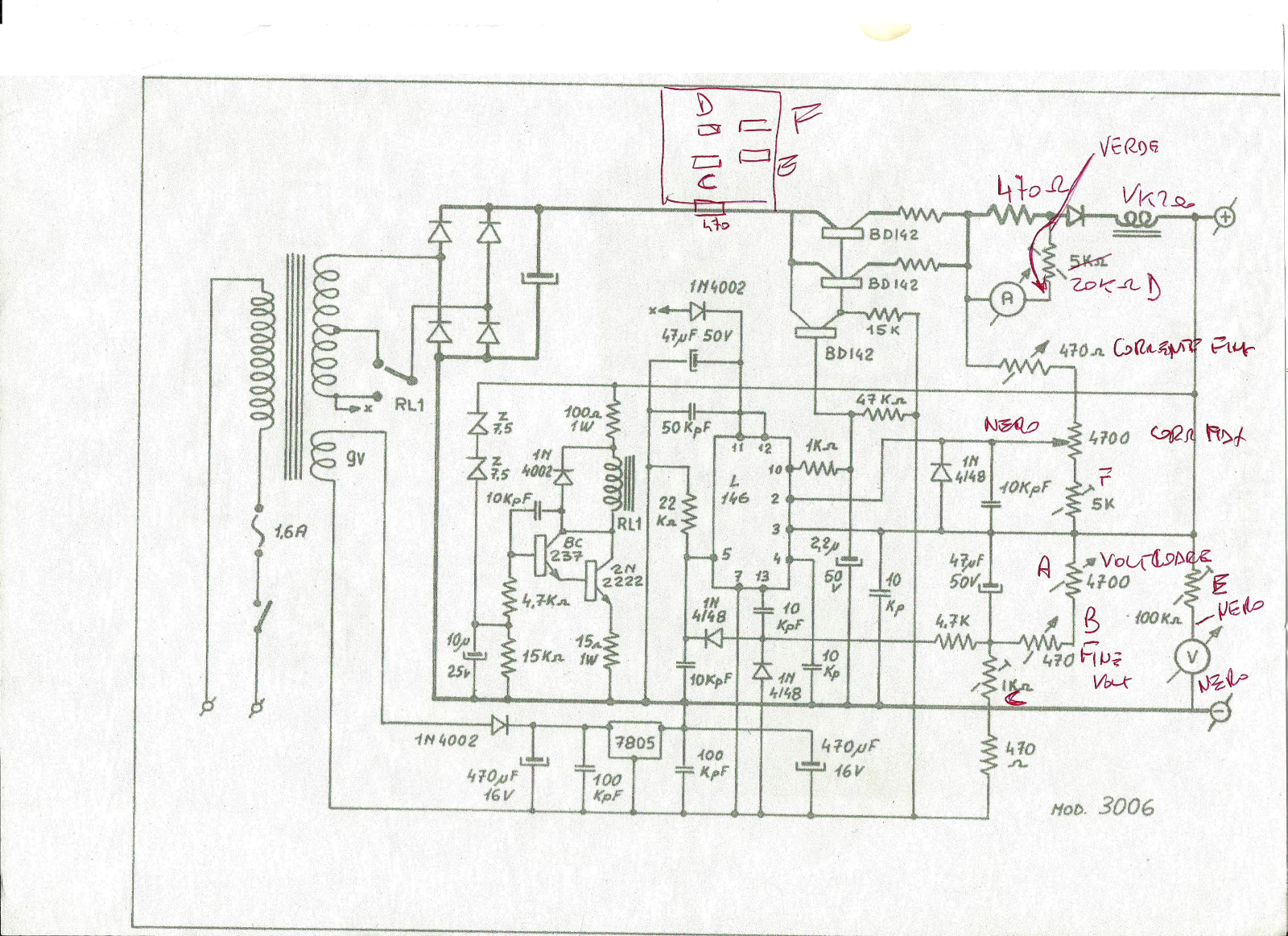 Zetagi 3006 Schematics