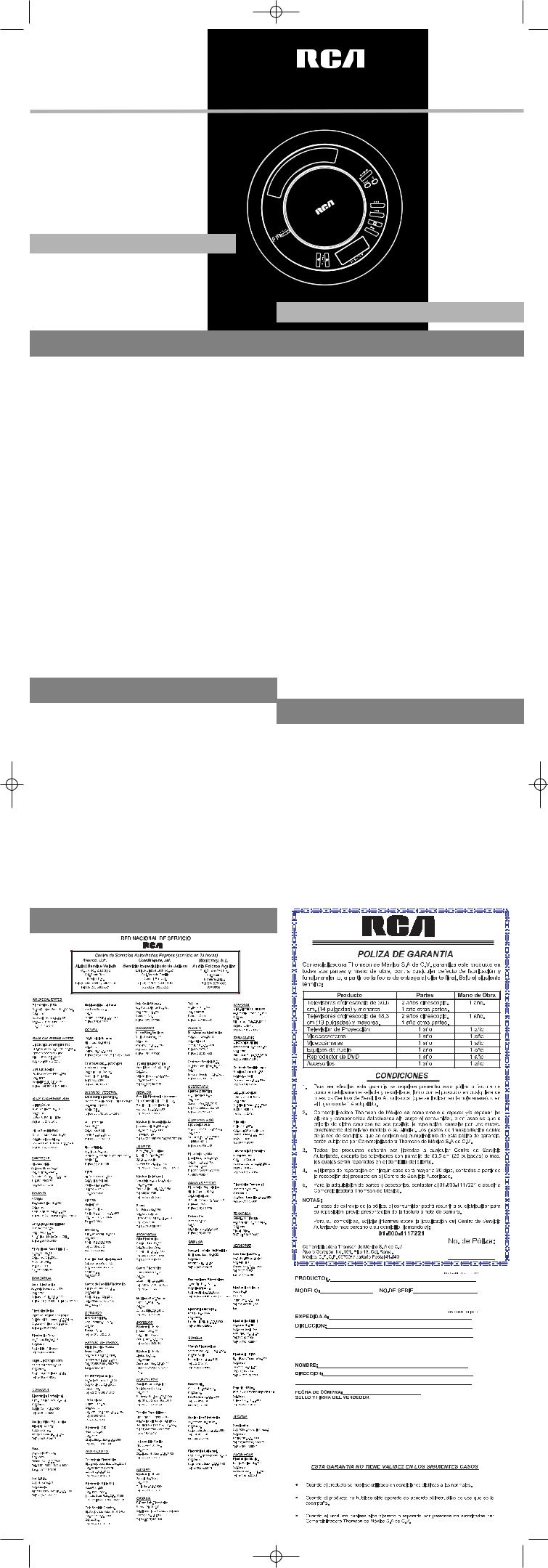 RCA RP2715 User Manual