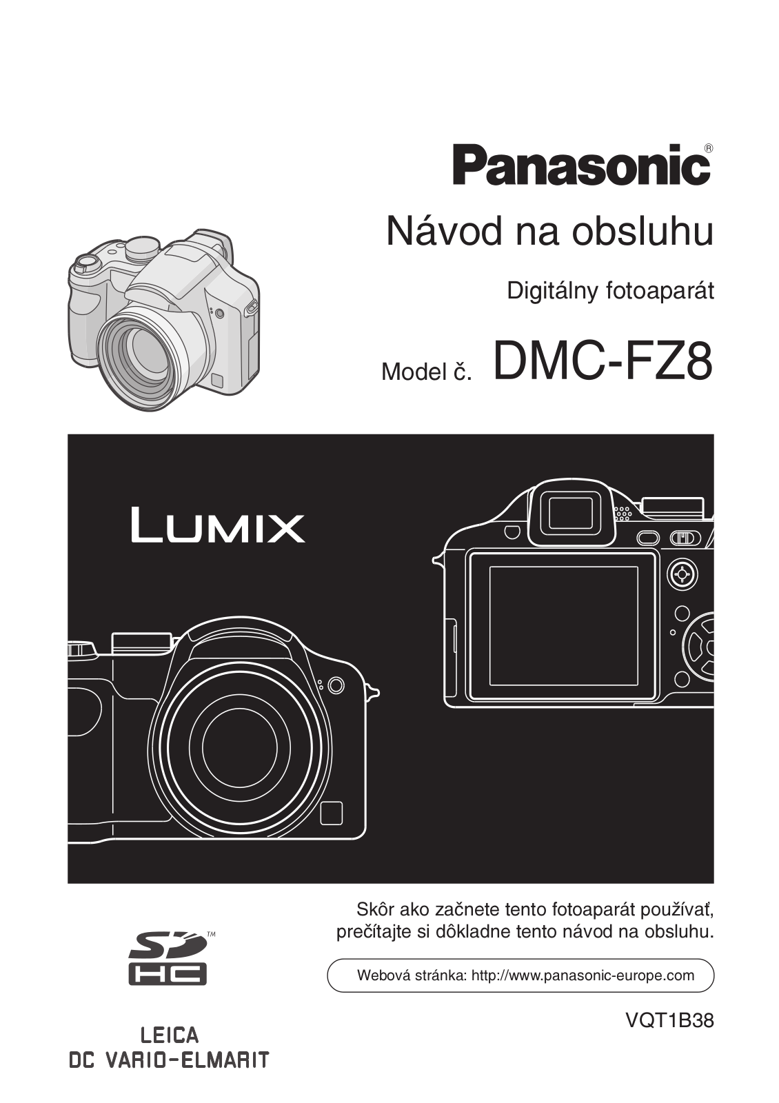 PANASONIC DMCFZ8 User Manual