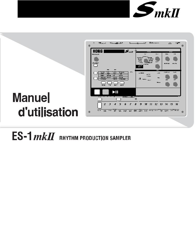 Korg Electribe ES-1mk2 User Manual