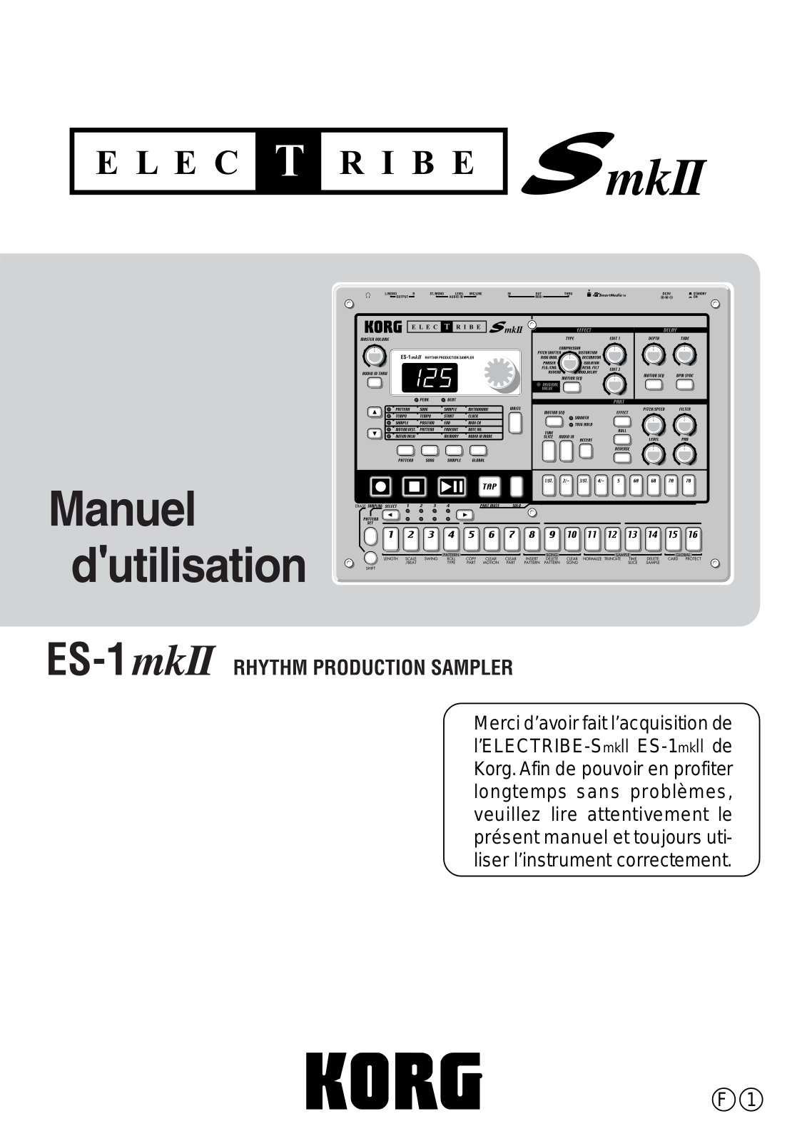 Korg Electribe ES-1mk2 User Manual