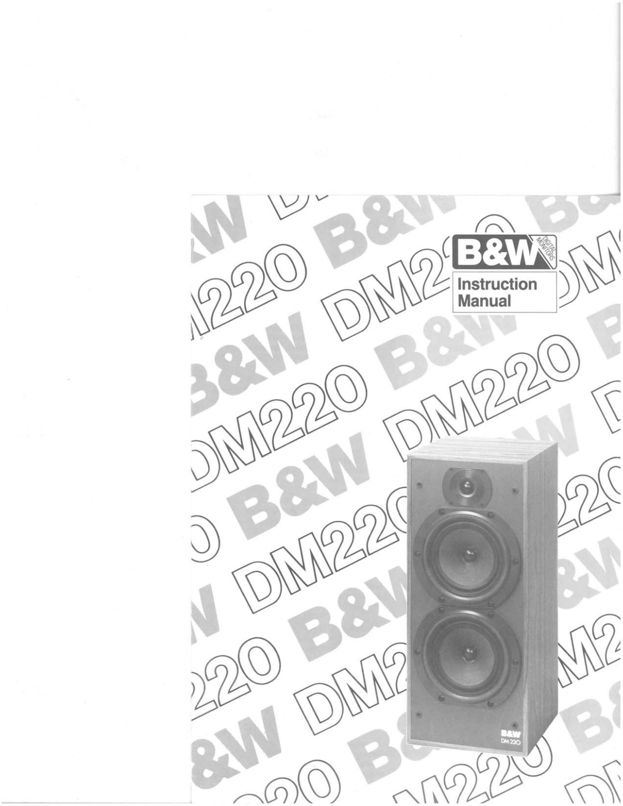 Bowers and Wilkins DM-220 Owners manual