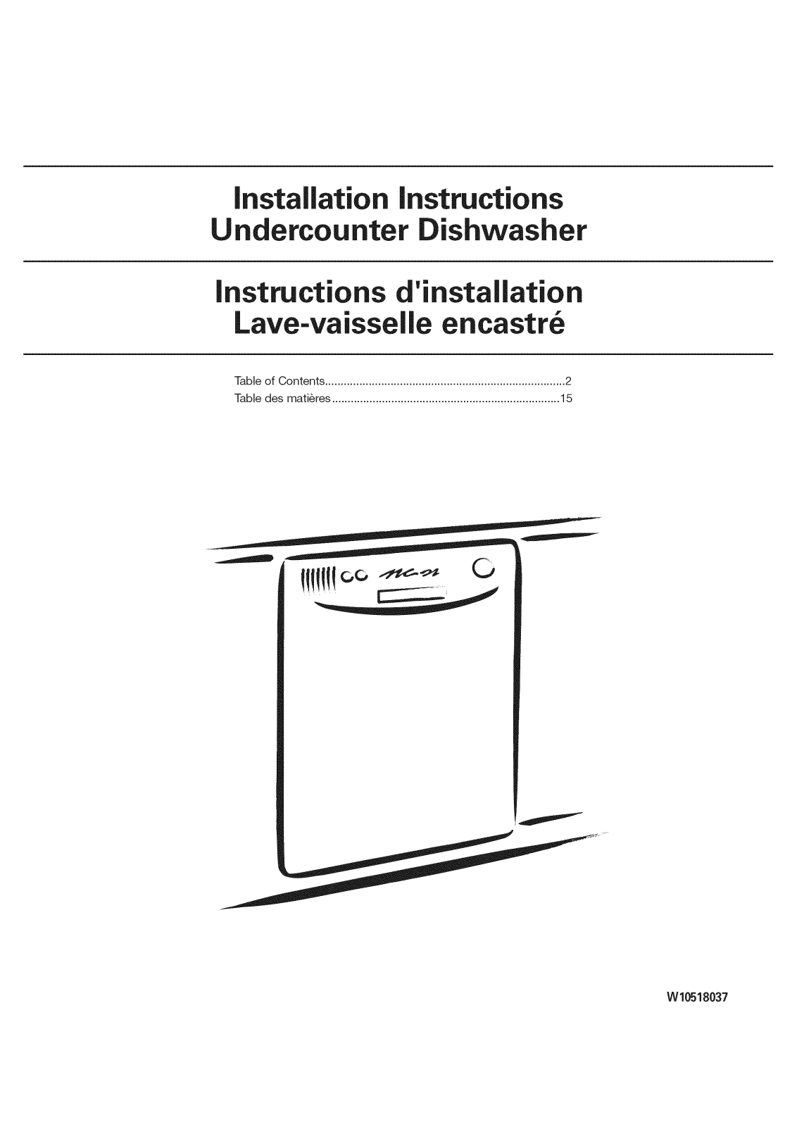 Whirlpool WDF518SAFM0, WDF518SAFW0, WDF518SAFB0, WDF518SAAS0, WDF518SAAW0 Installation Guide - ManualMachine.com