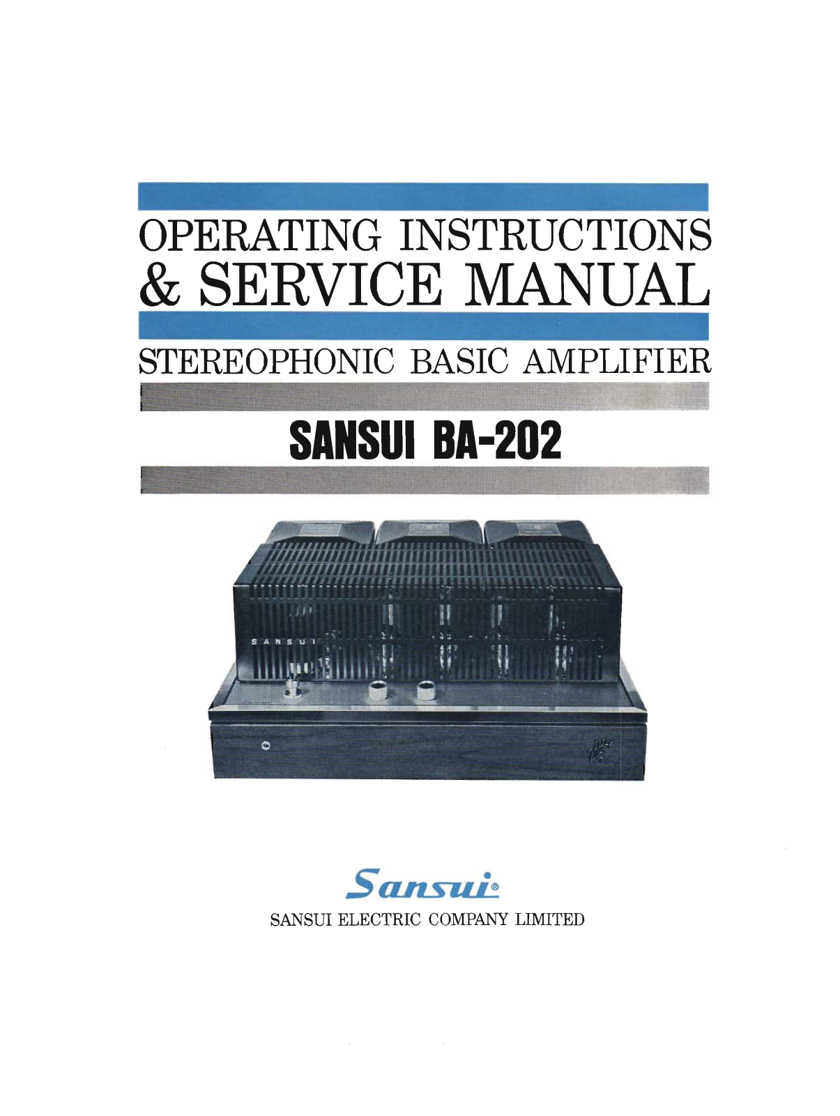 Sansui BA-202 Service Manual