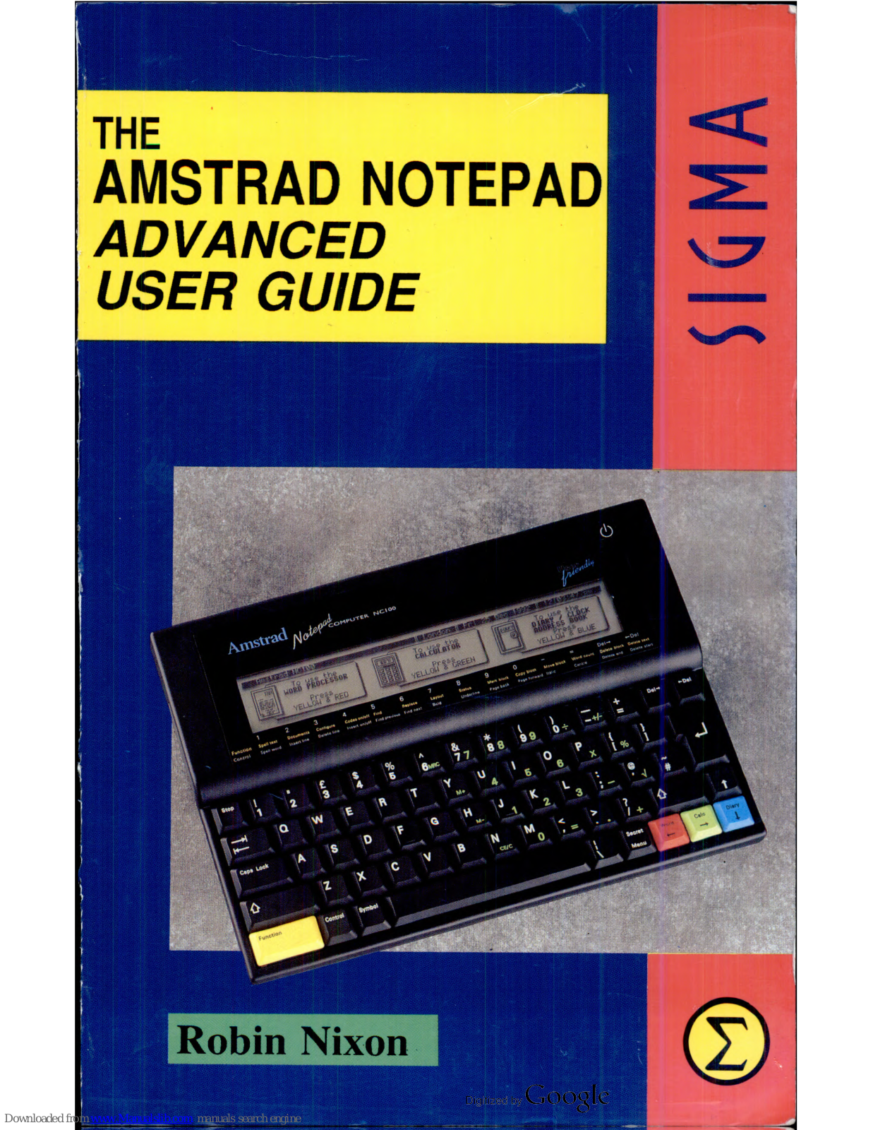 Sigma AMSTRAD User Manual